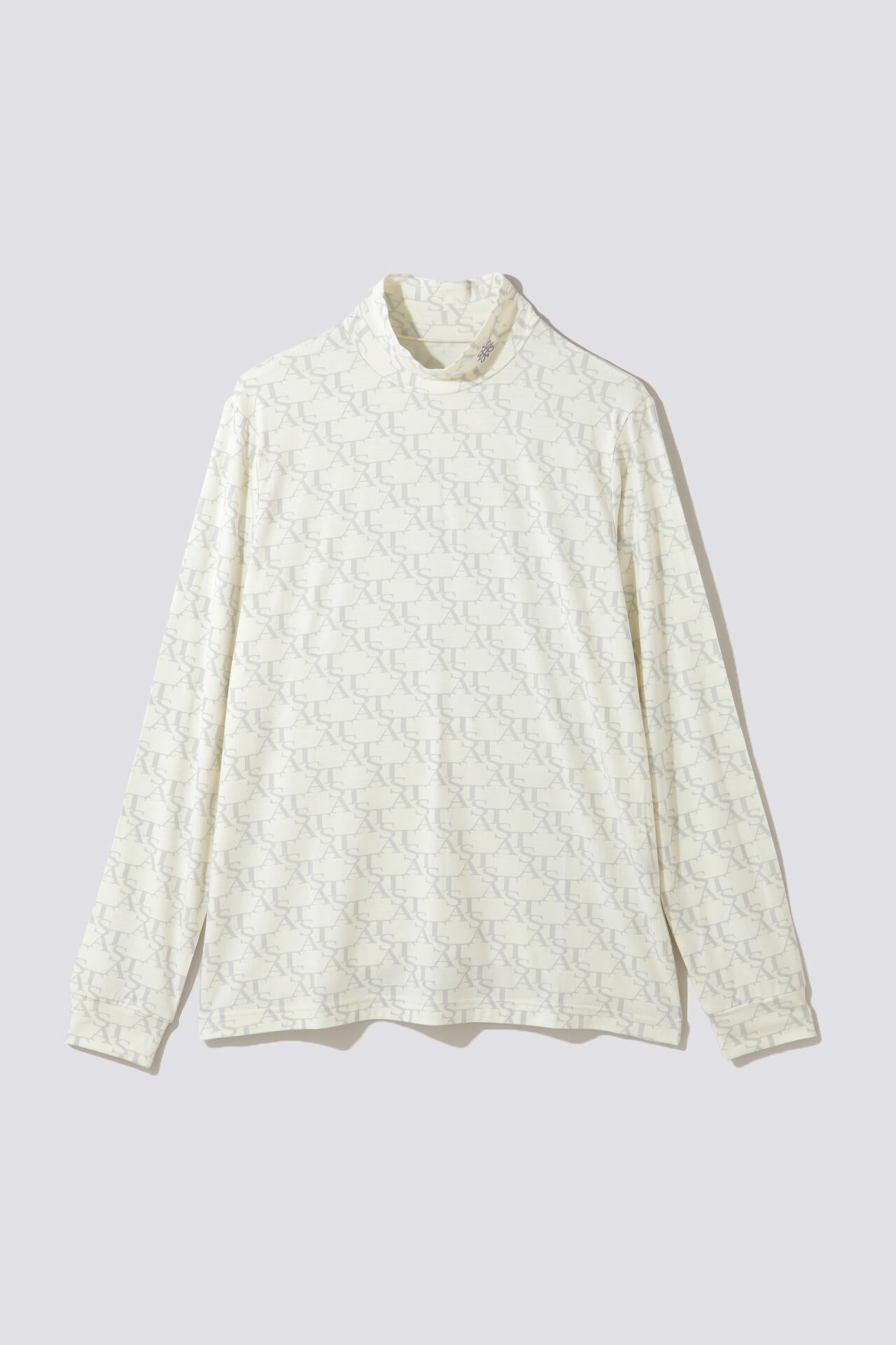 STAモノグラムプリント長袖ハイネックカットソー (MENS)
