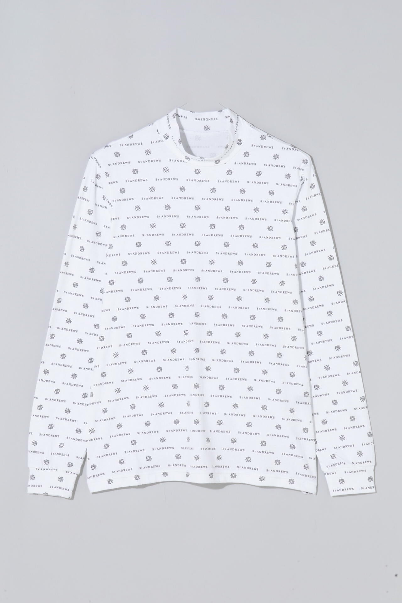 ベア天竺ケルトロゴプリント長袖ハイネックカットソー (MENS)