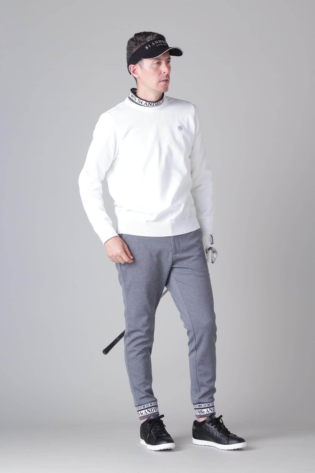 14G天竺×ケーブル クルーネックニットプルオーバー (MENS)