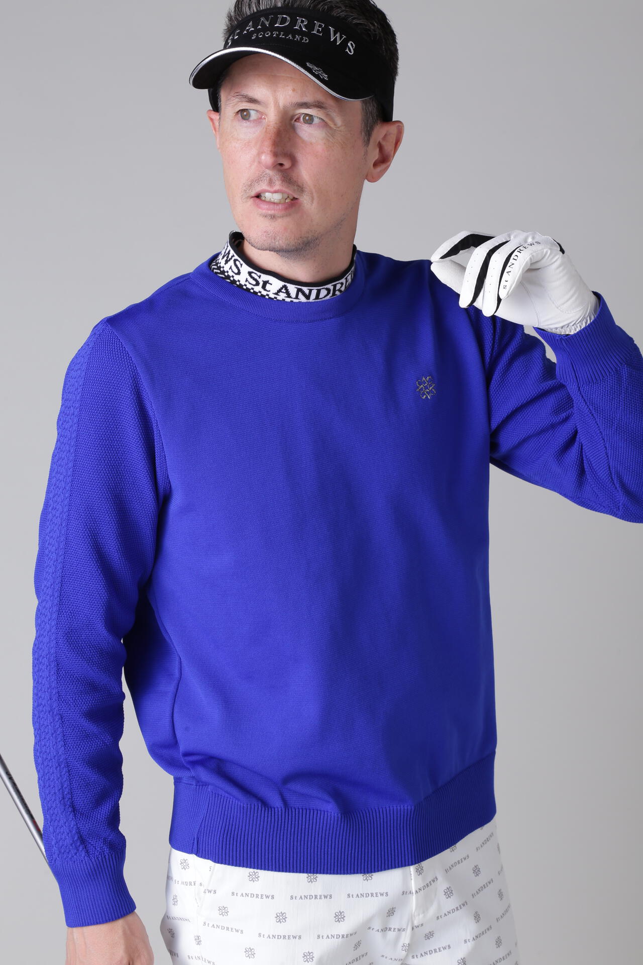 14G天竺×ケーブル クルーネックニットプルオーバー (MENS)