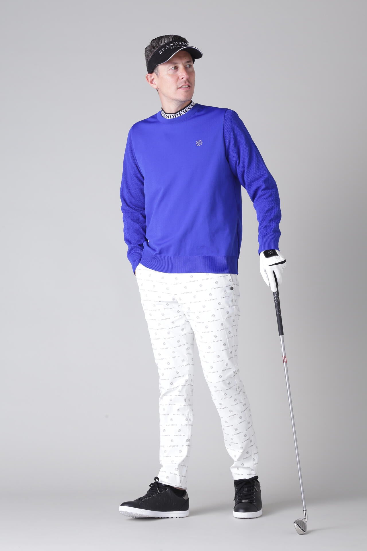 14G天竺×ケーブル クルーネックニットプルオーバー (MENS)