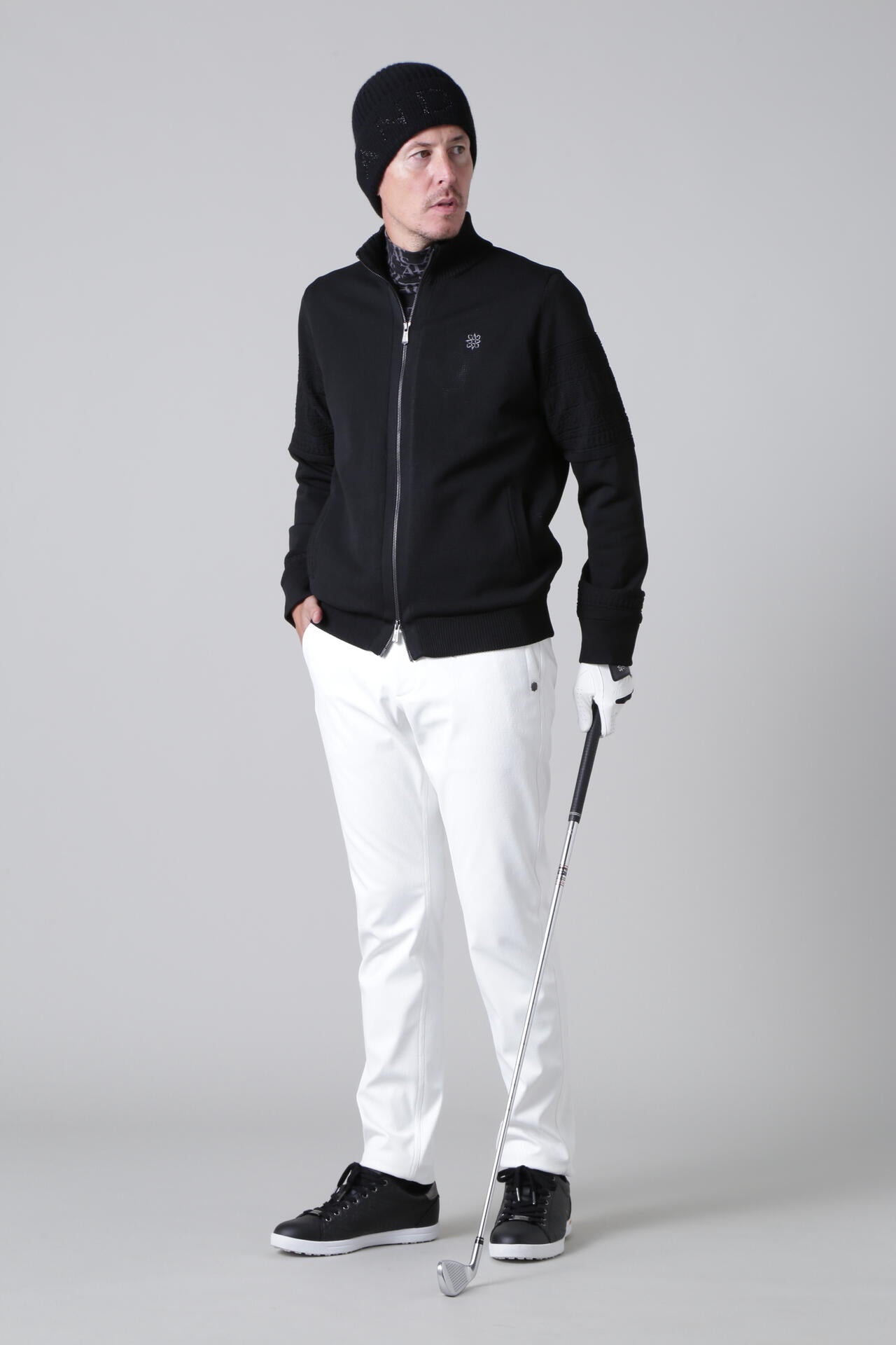 12G天竺裏地付き フルジップアップニットブルゾン (MENS) | St ANDREWS