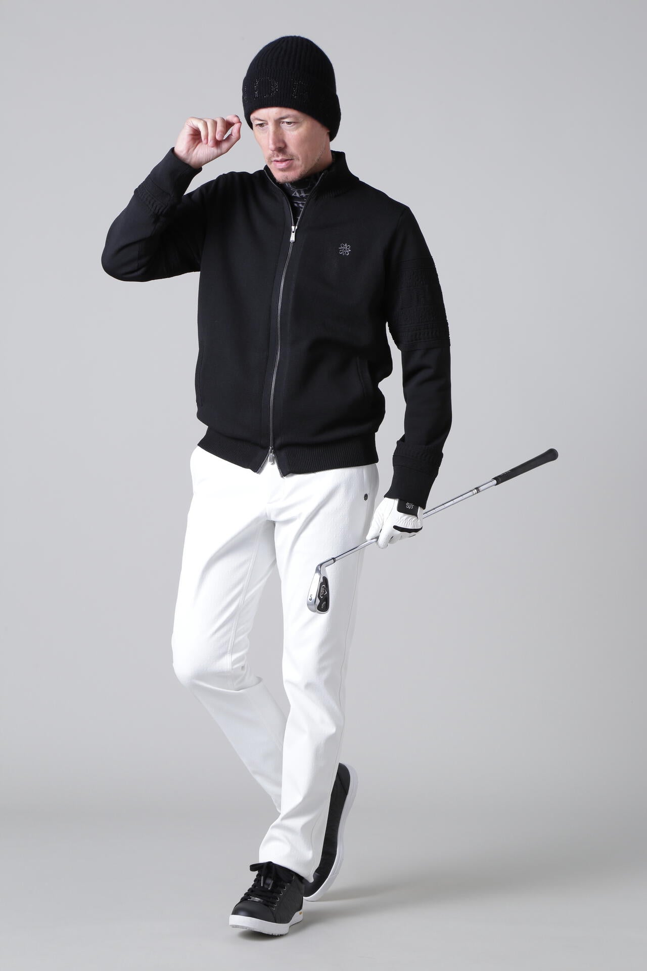 12G天竺裏地付き フルジップアップニットブルゾン (MENS) | St ANDREWS