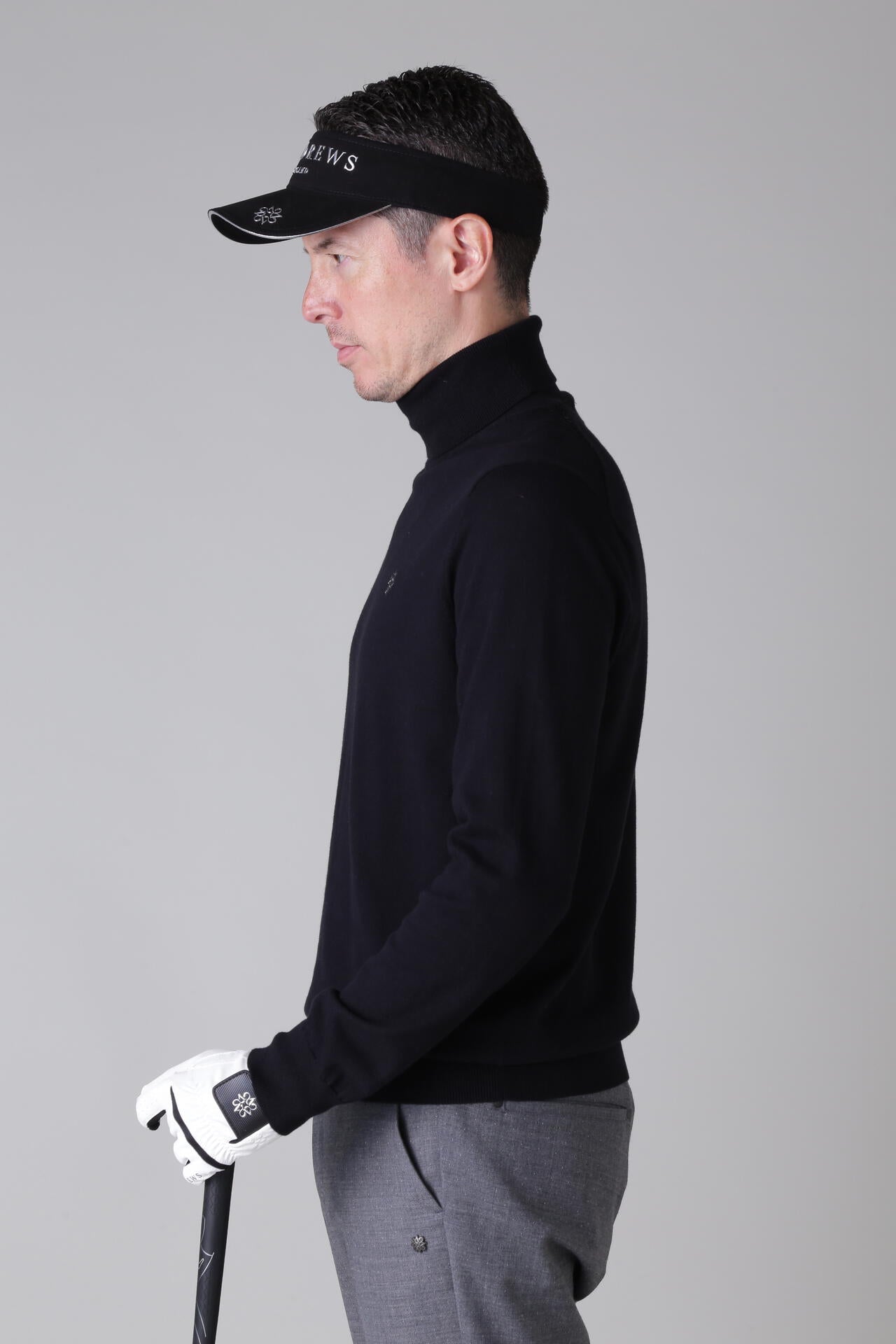 12G天竺タートルネックニットプルオーバー (MENS)