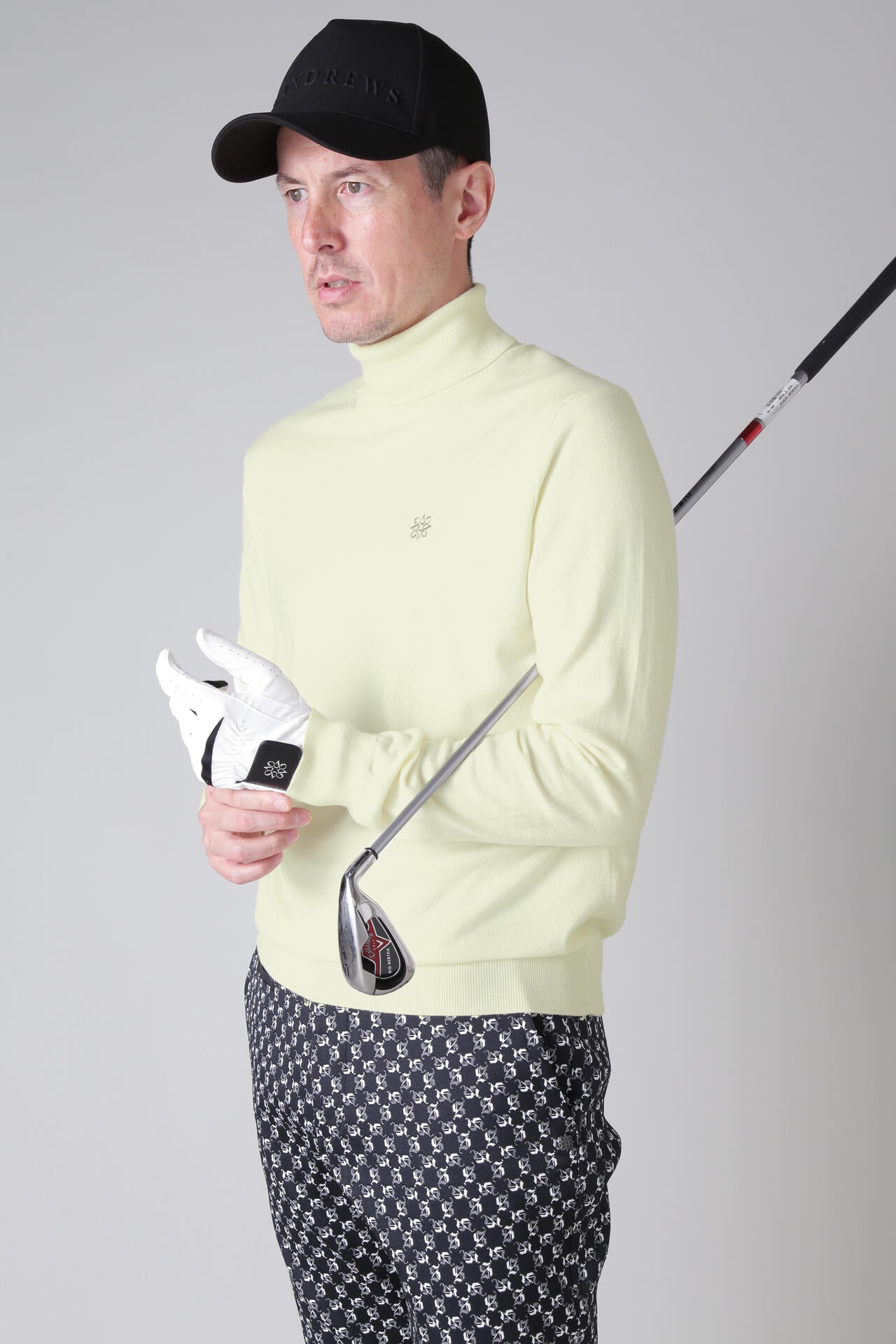 12G天竺タートルネックニットプルオーバー (MENS)