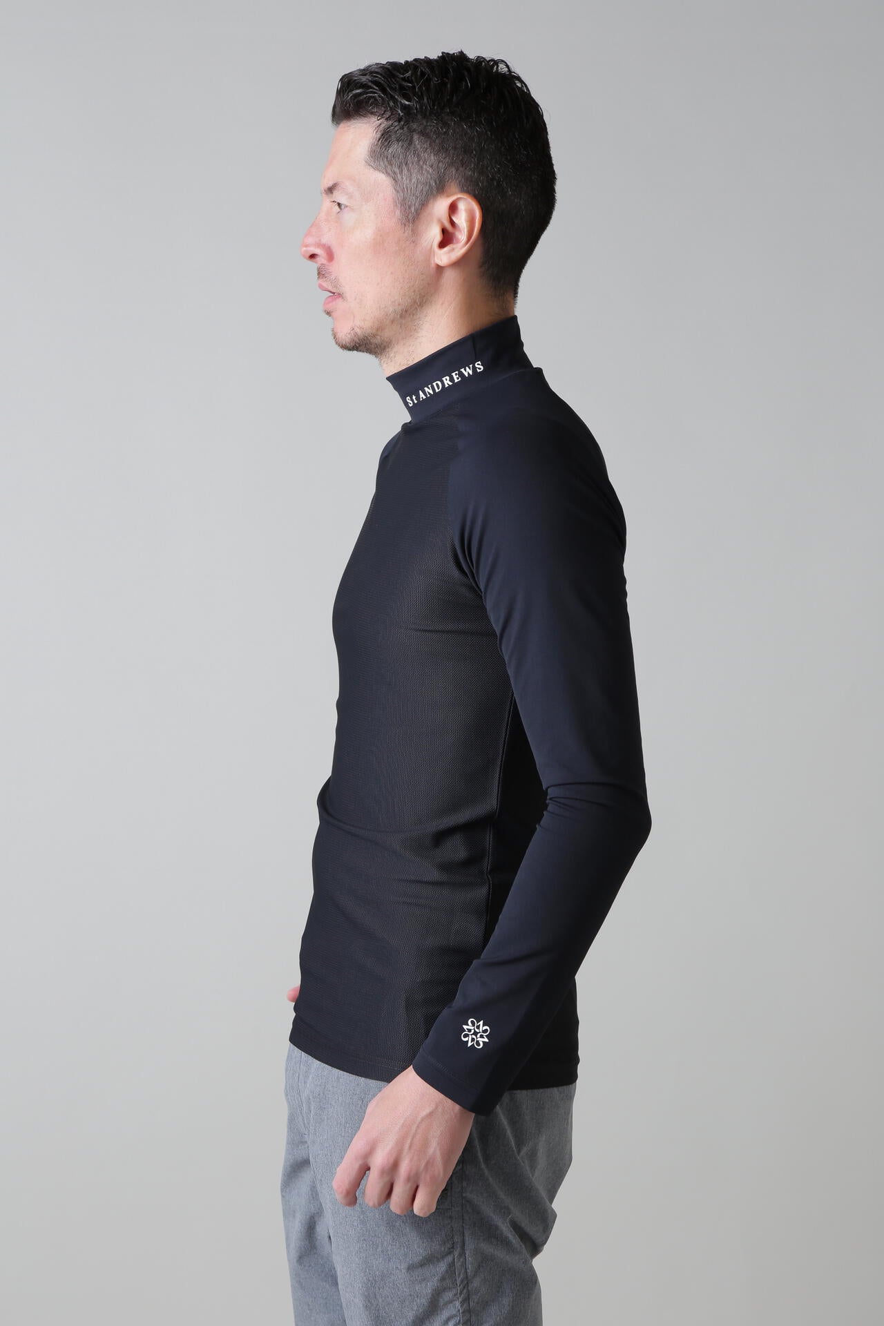ツインコットUV×SUNPROFITメッシュ長袖ハイネックインナー (MENS)