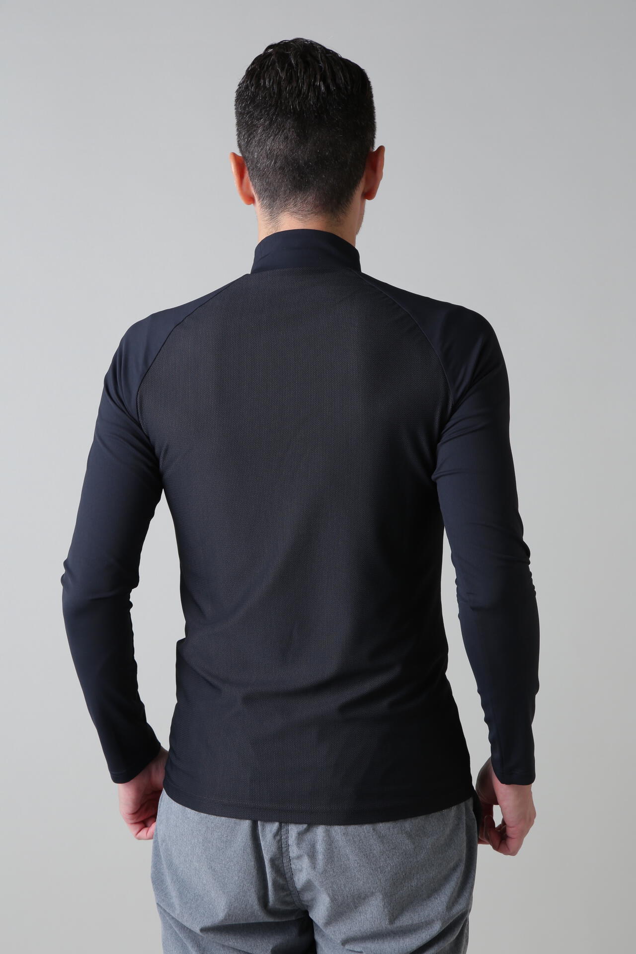 ツインコットUV×SUNPROFITメッシュ長袖ハイネックインナー (MENS)
