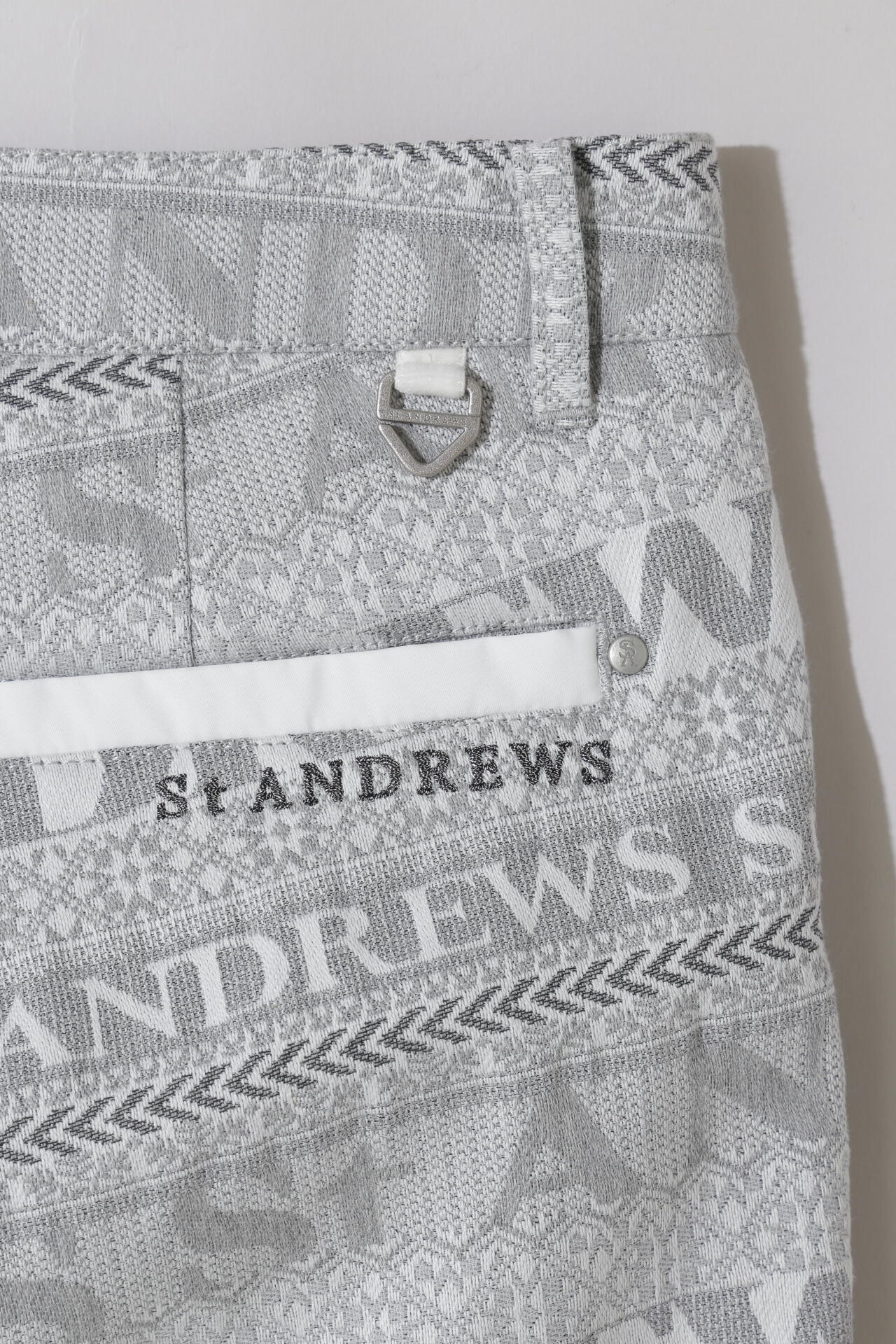 ボーダーノルディックジャガード5ポケットストレッチパンツ (MENS