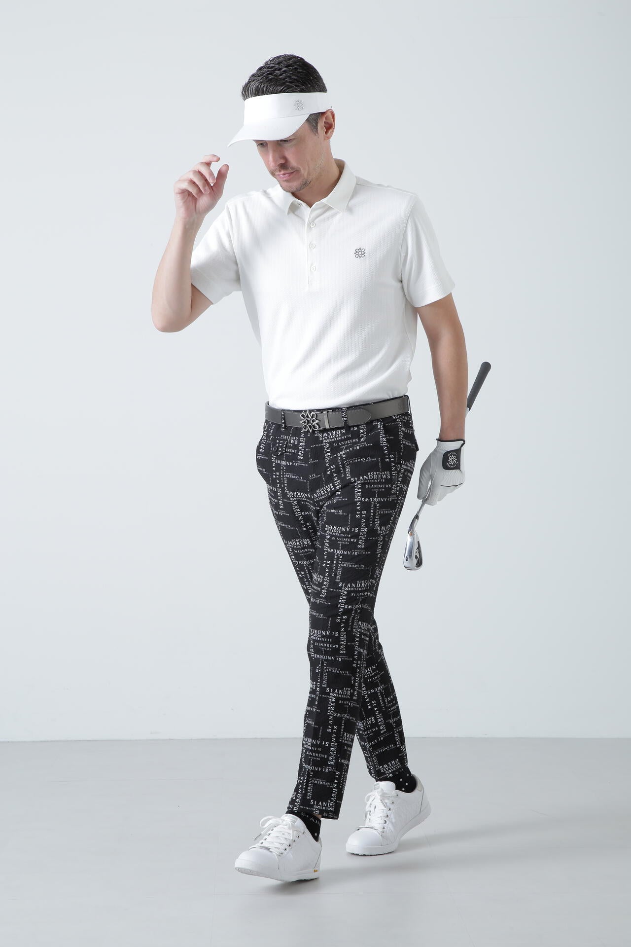 ランダムロゴプリントパンツ (MENS)