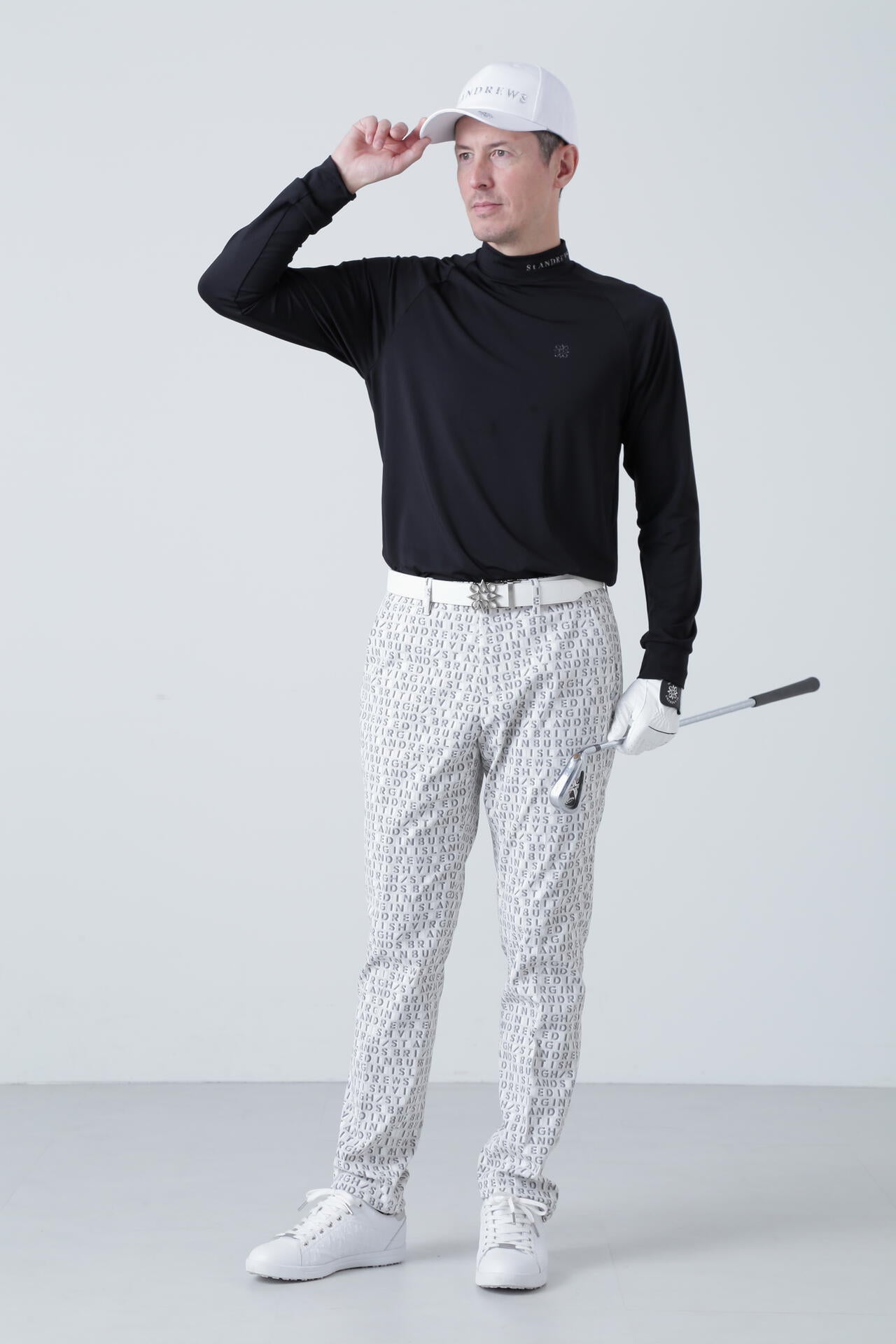 カチオンポリエステル ベア天竺 長袖ハイネック (MENS) | St ANDREWS