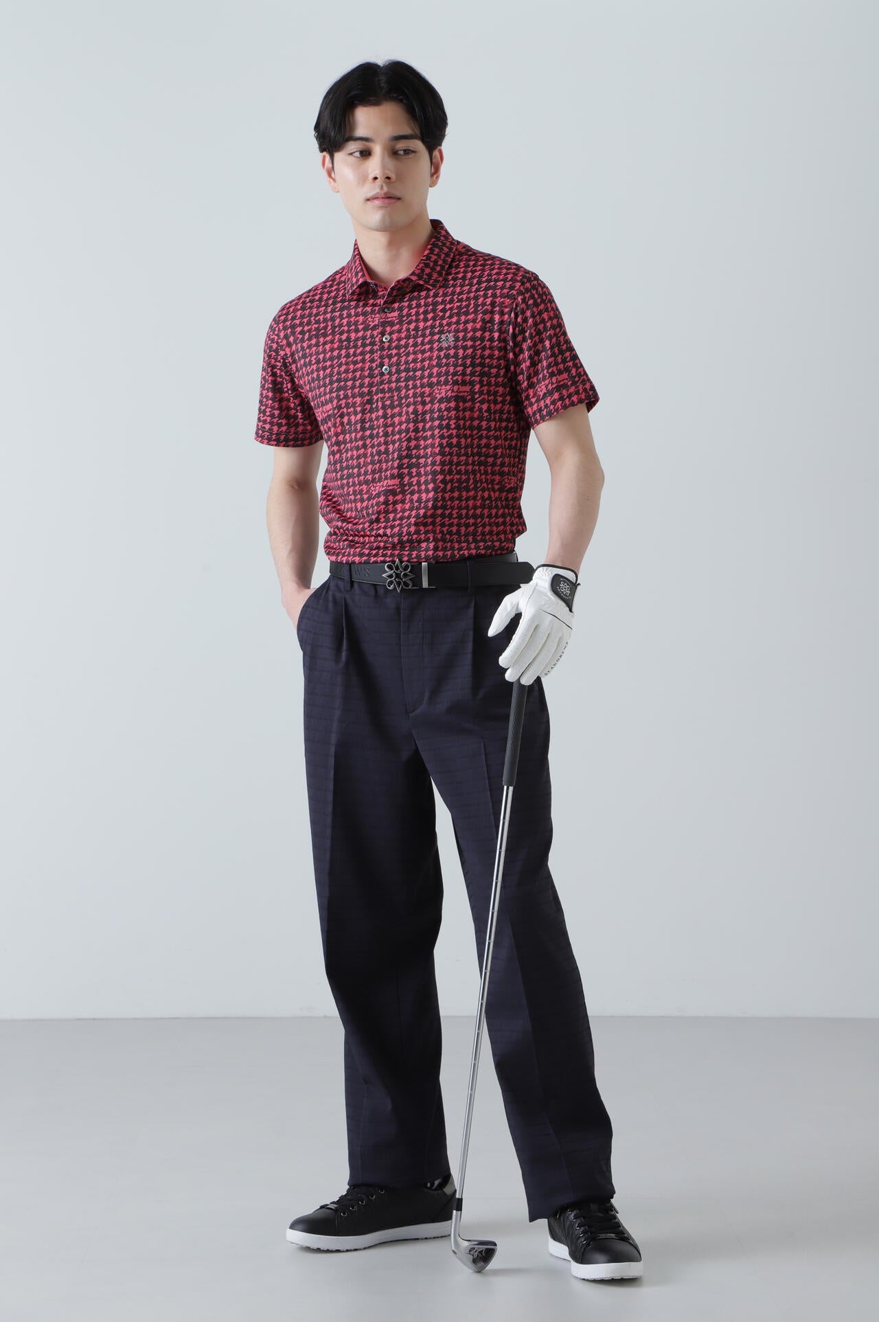 ロゴボーダージャガード 2タック入りワイドパンツ (MENS) | St ANDREWS