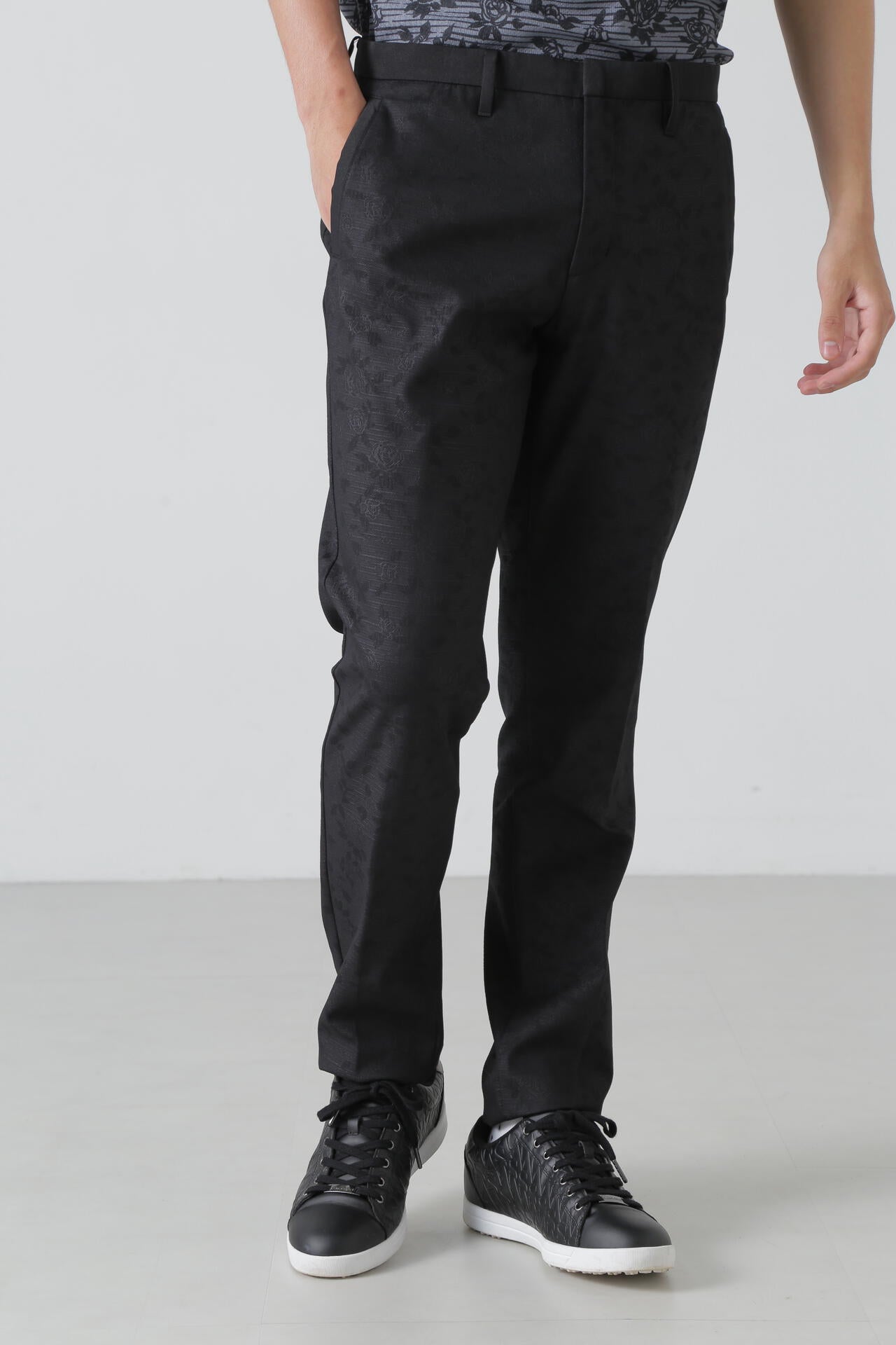 ボニースコットランドエンボス トラウザーパンツ  (MENS)