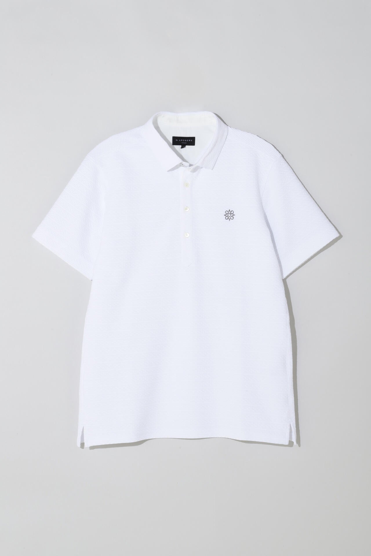縄柄ベアジャガード 半袖ポロシャツ (MENS)