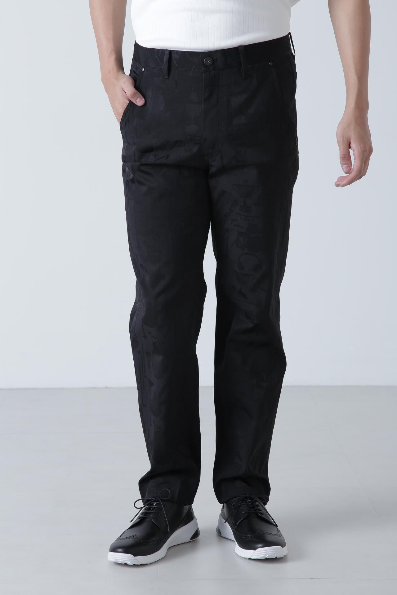 ミュージック柄ジャガードパンツ (MENS)