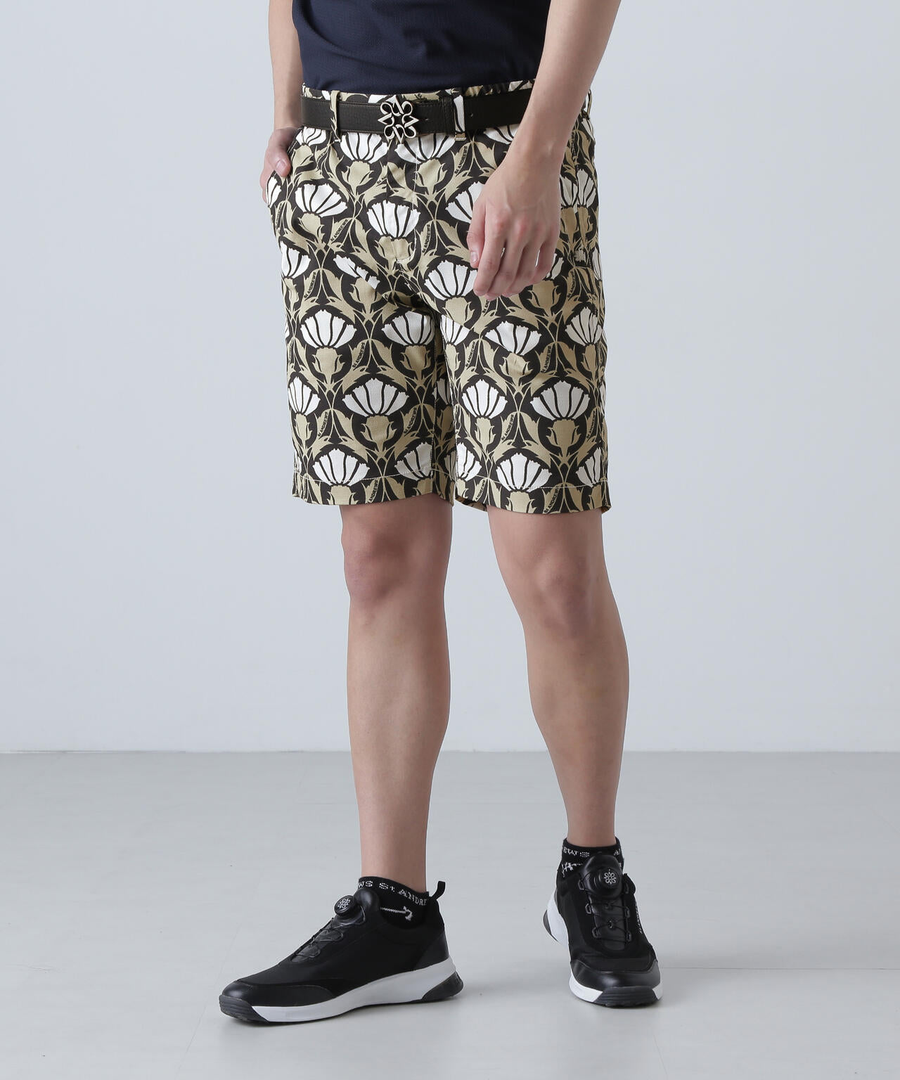 ドビーストレッチショートパンツ ＜アザミ柄＞ (MENS) | St