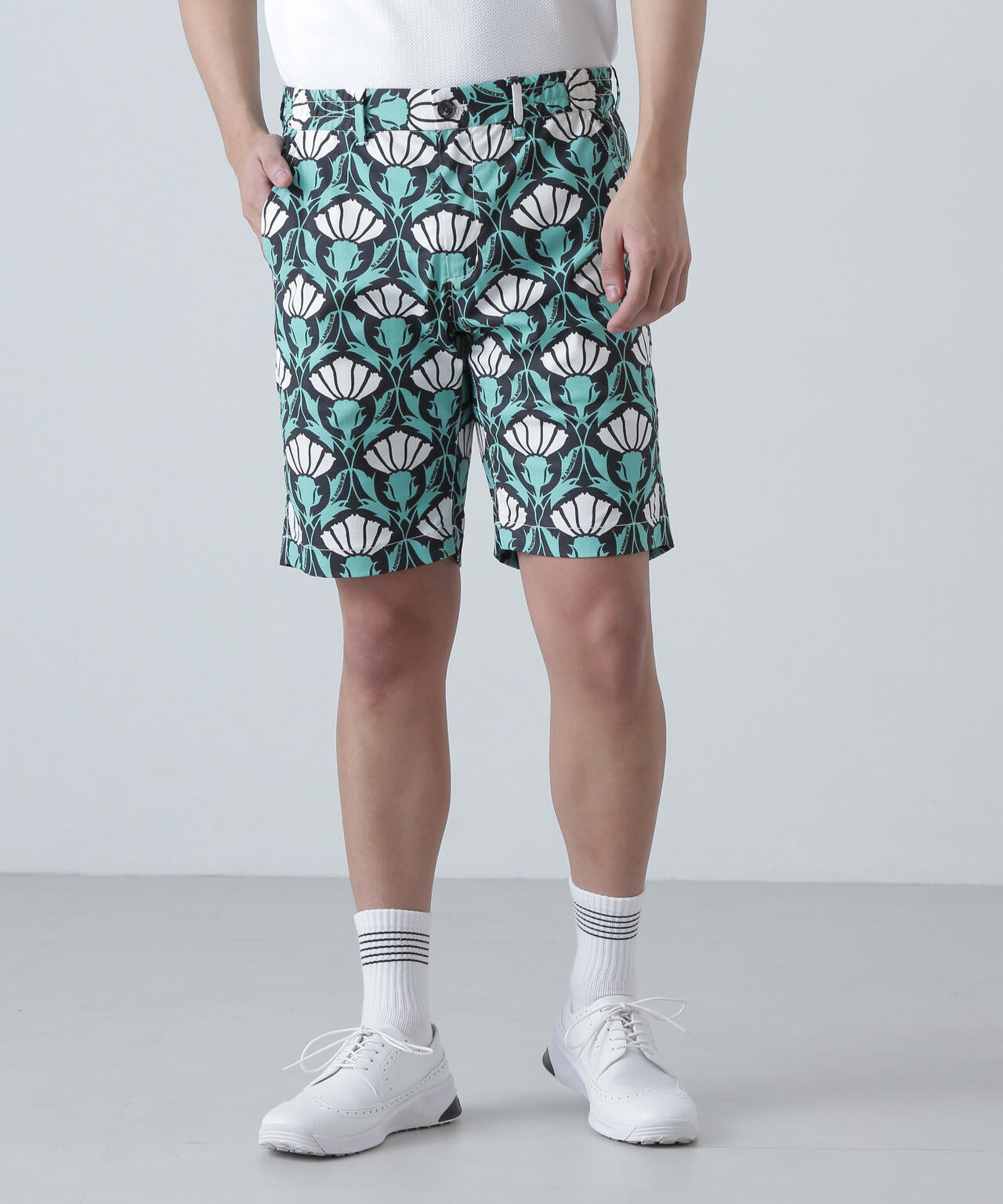 ドビーストレッチショートパンツ ＜アザミ柄＞ (MENS) | St