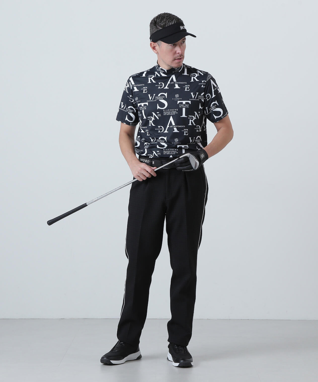 C2Cコンセプト柄ベア天半袖ハイネック (MENS)