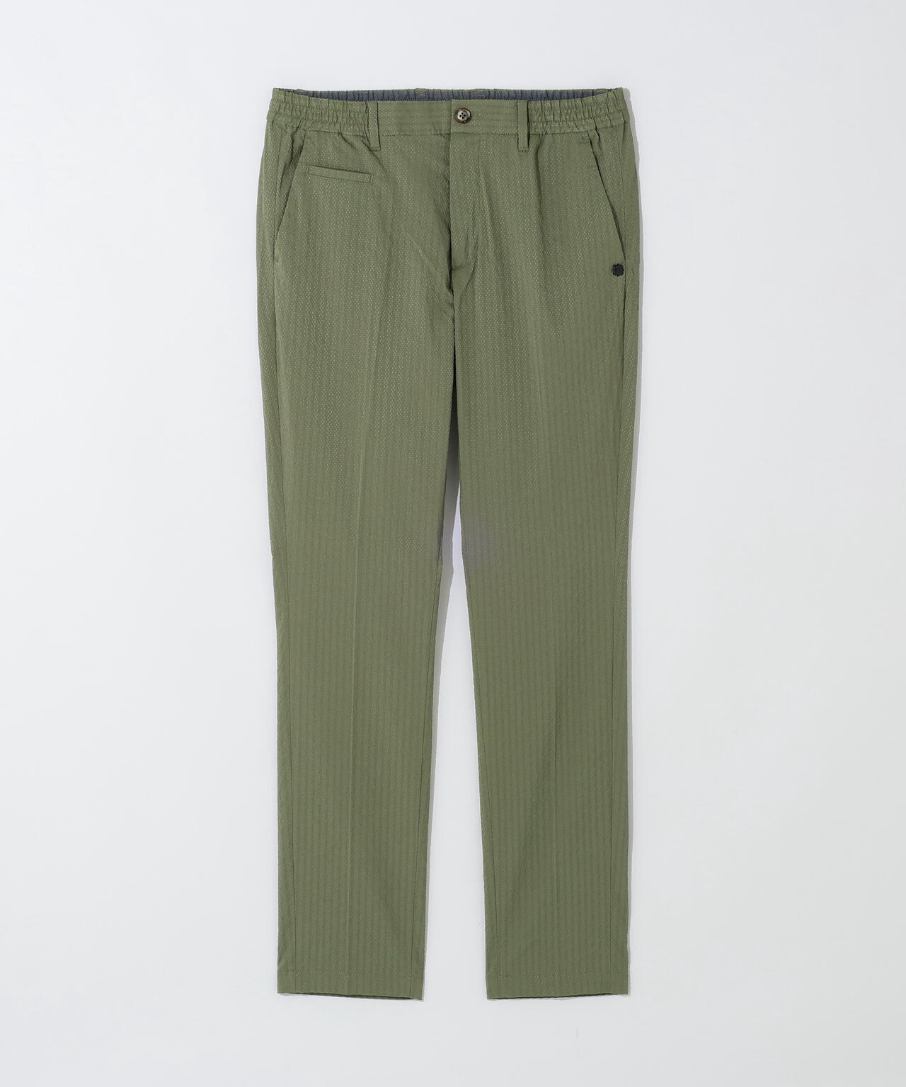 ドットストライプジャカード レギュラーテーパードパンツ (MENS)