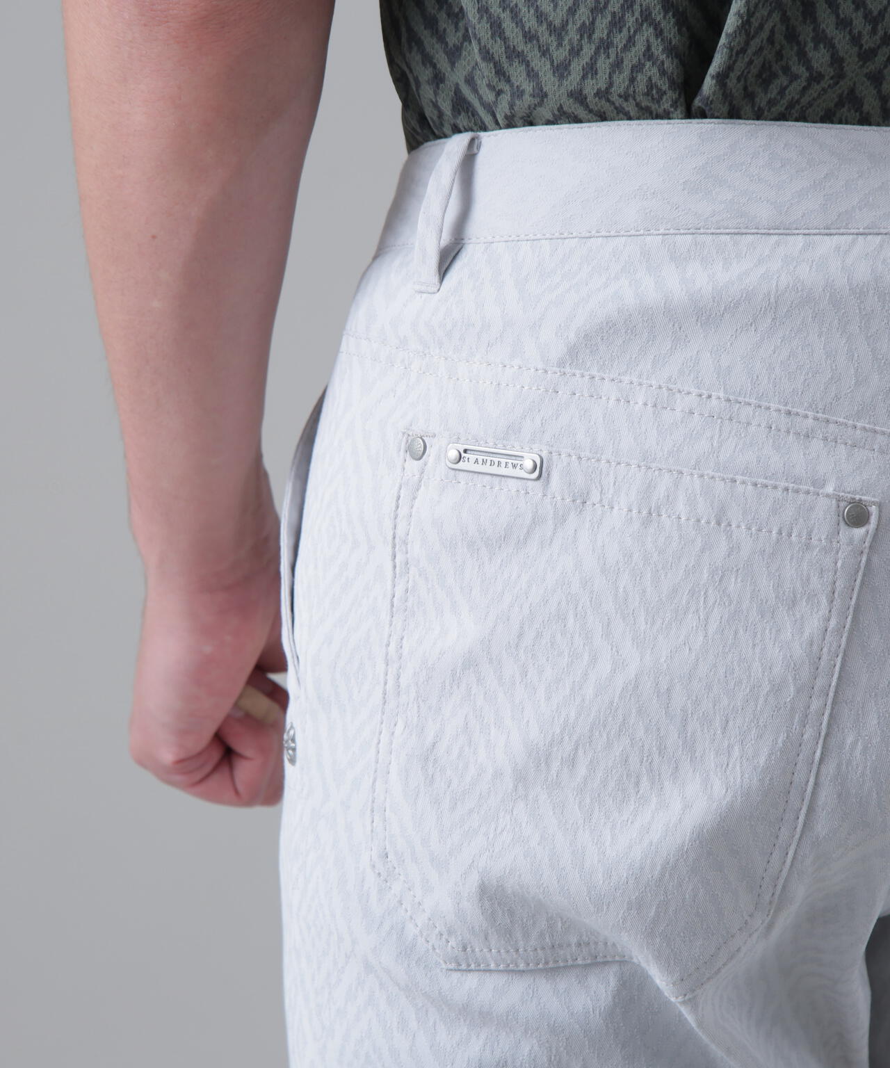 ダイヤジャガードレギュラーストレッチ 5ポケットパンツ (MENS)