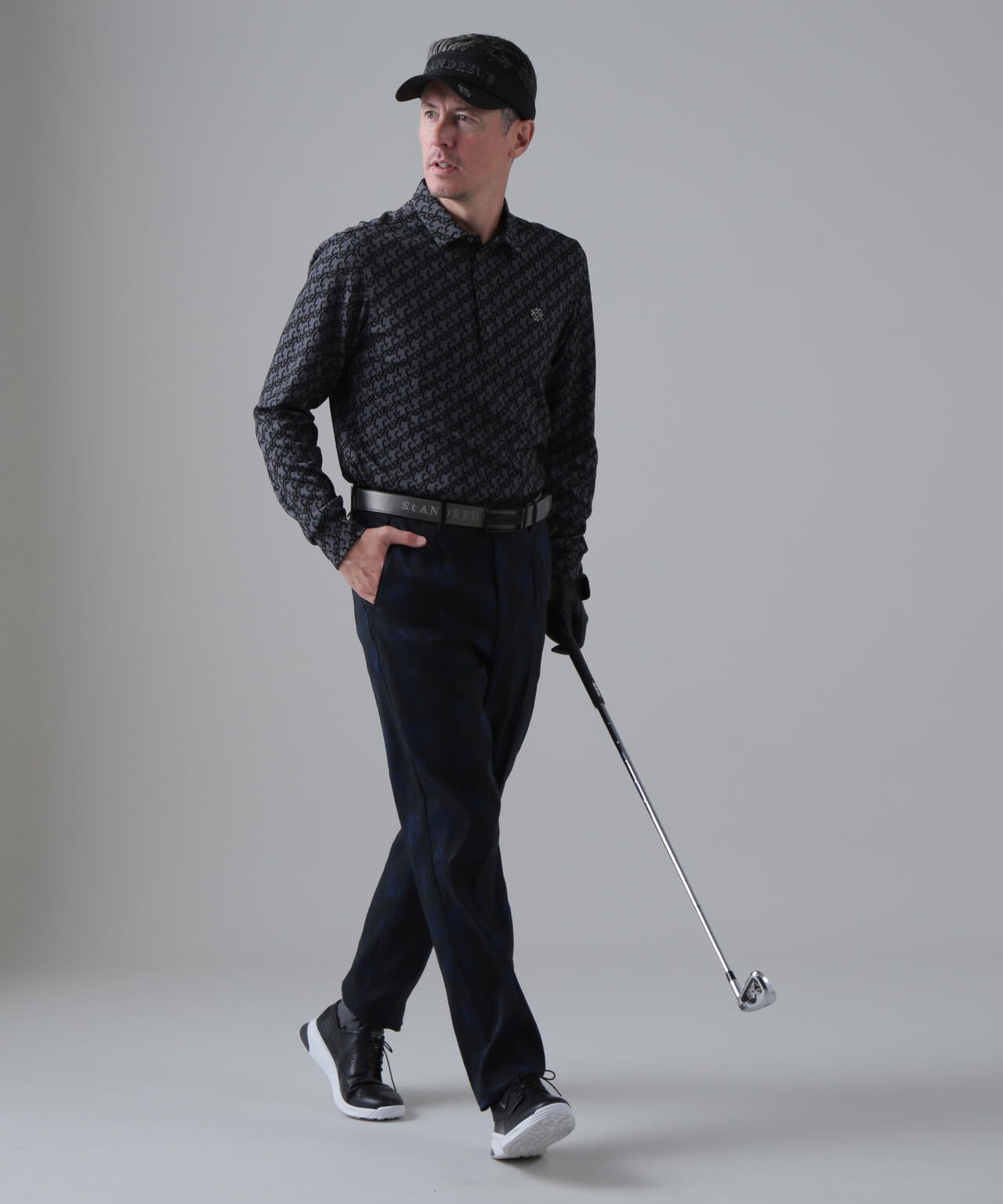 St ANDREWS 幾何学模様ロングパンツ ボニースコットランドジャガードパンツ (MENS) | St ANDREWS（セント