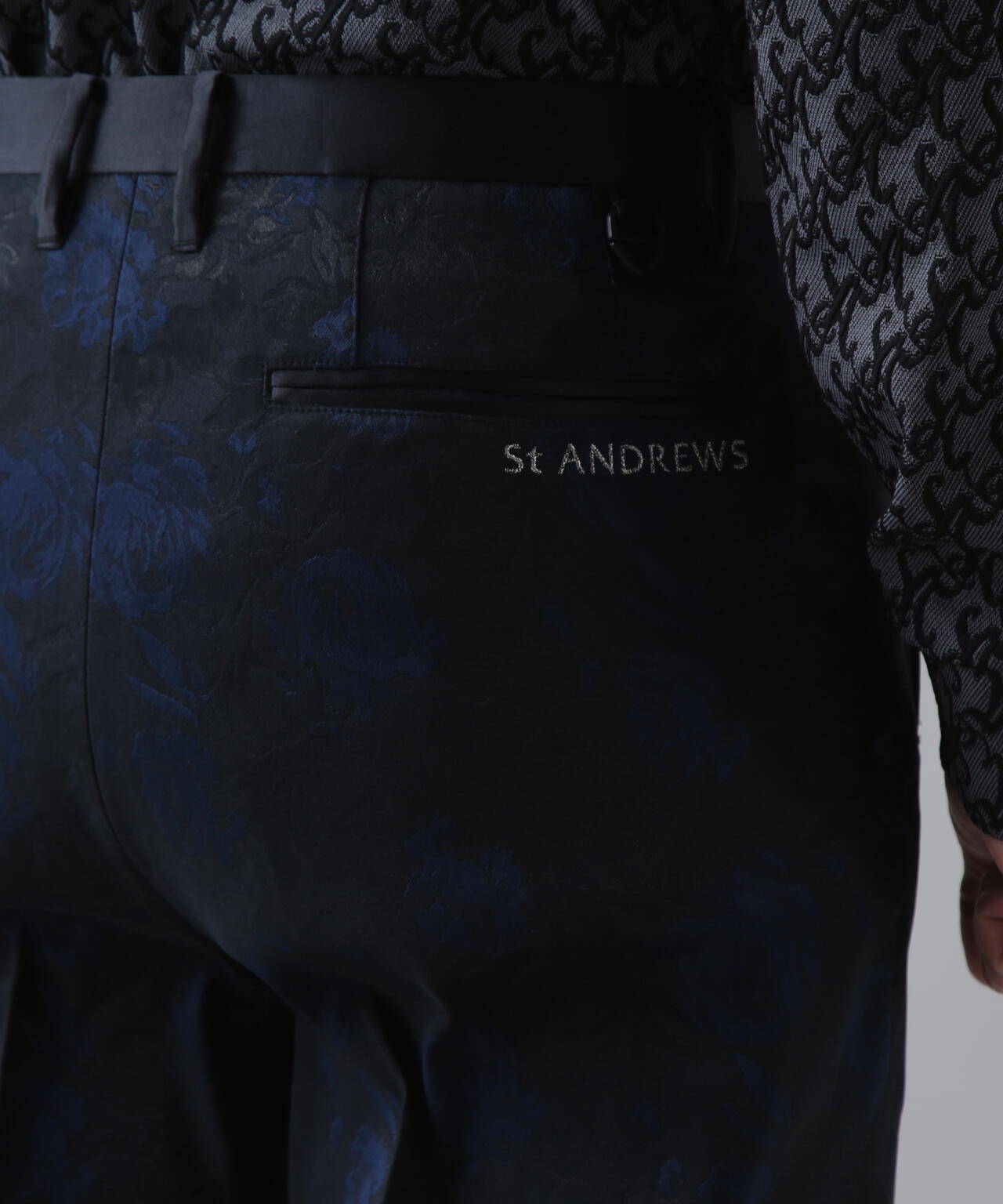 St ANDREWS 幾何学模様ロングパンツ ボニースコットランドジャガードパンツ (MENS) | St ANDREWS（セント