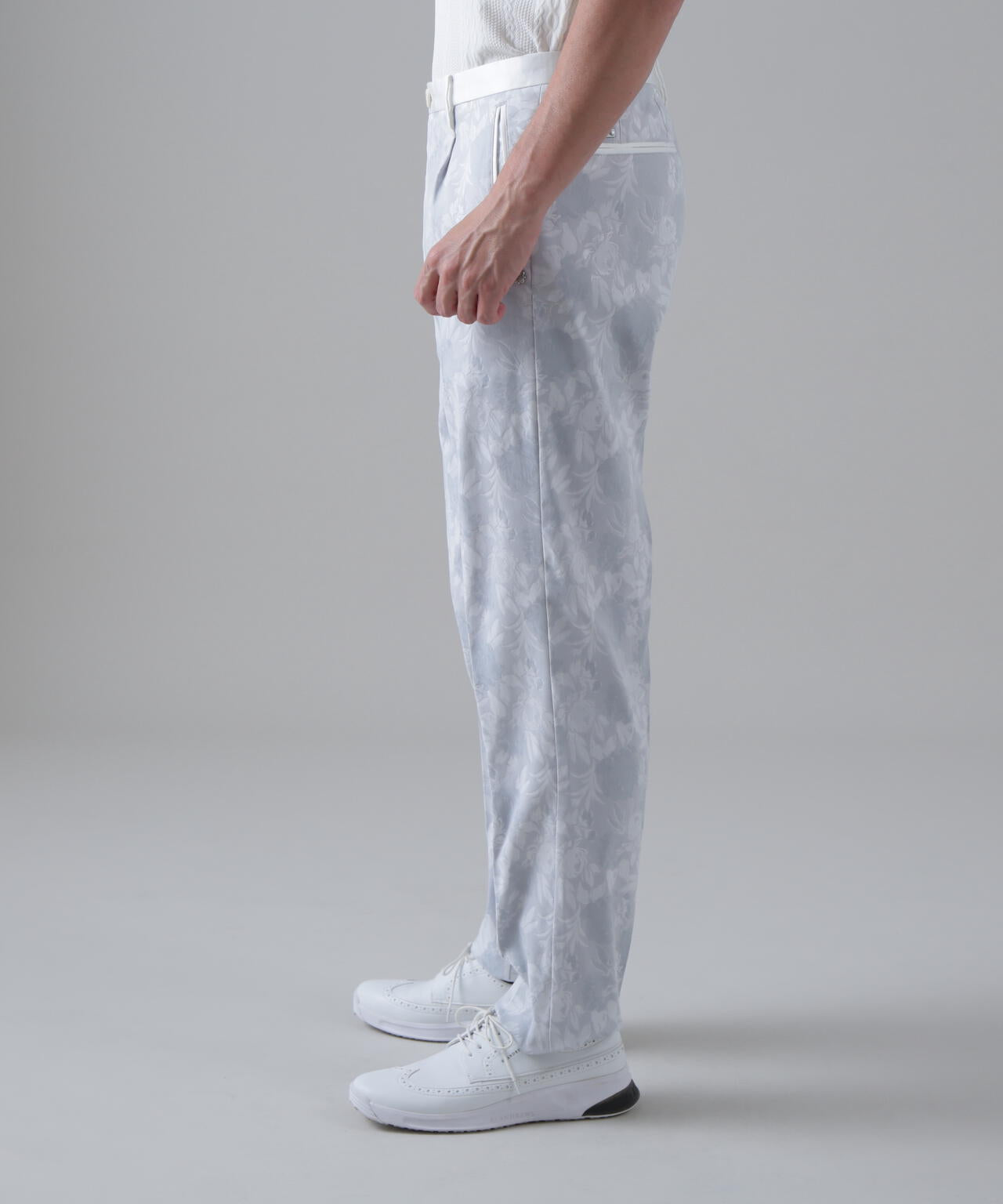 新品 セントアンドリュース ラメジャガード パンツ 定価39600円 灰 M ボニースコットランドジャガードパンツ (MENS) | St ANDREWS（セント