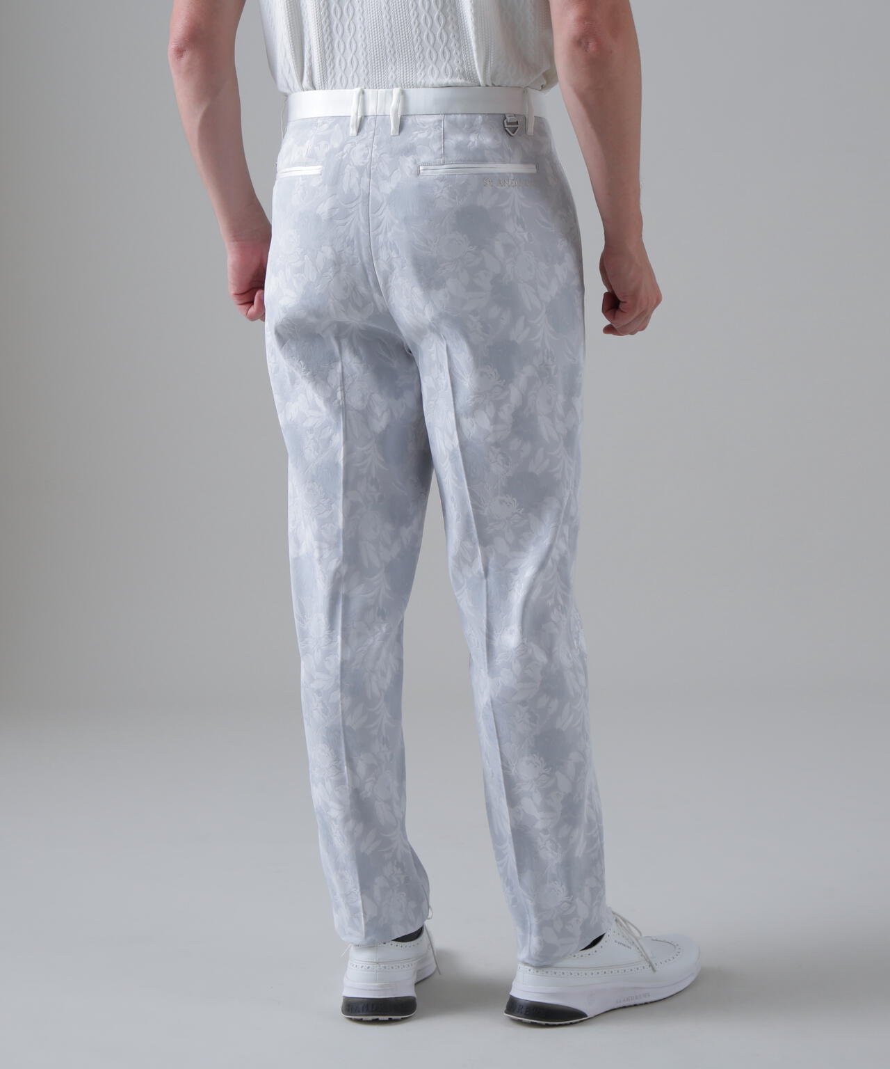 新品 セントアンドリュース ラメジャガード パンツ 定価39600円 灰 M ボニースコットランドジャガードパンツ (MENS) | St ANDREWS（セント