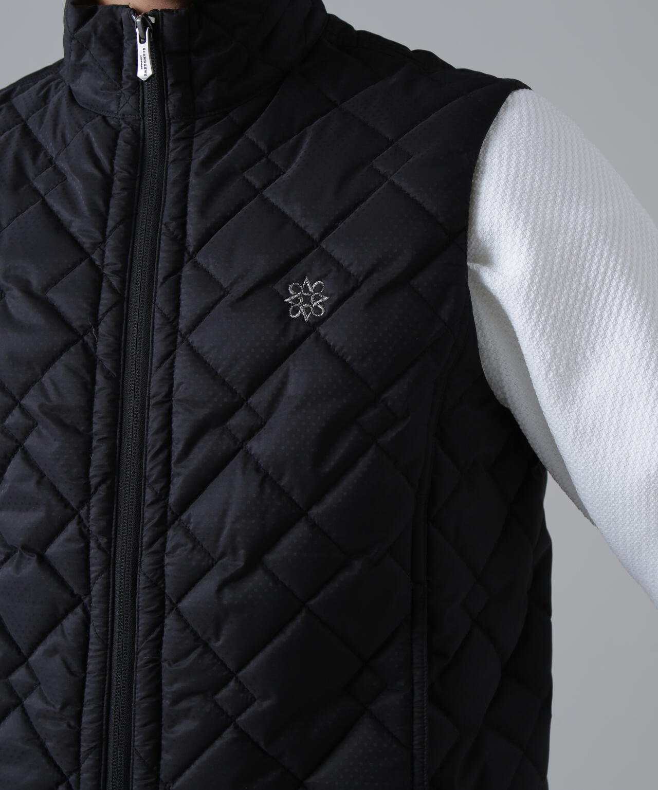 ドットストレッチキルトフルジップベスト (MENS)