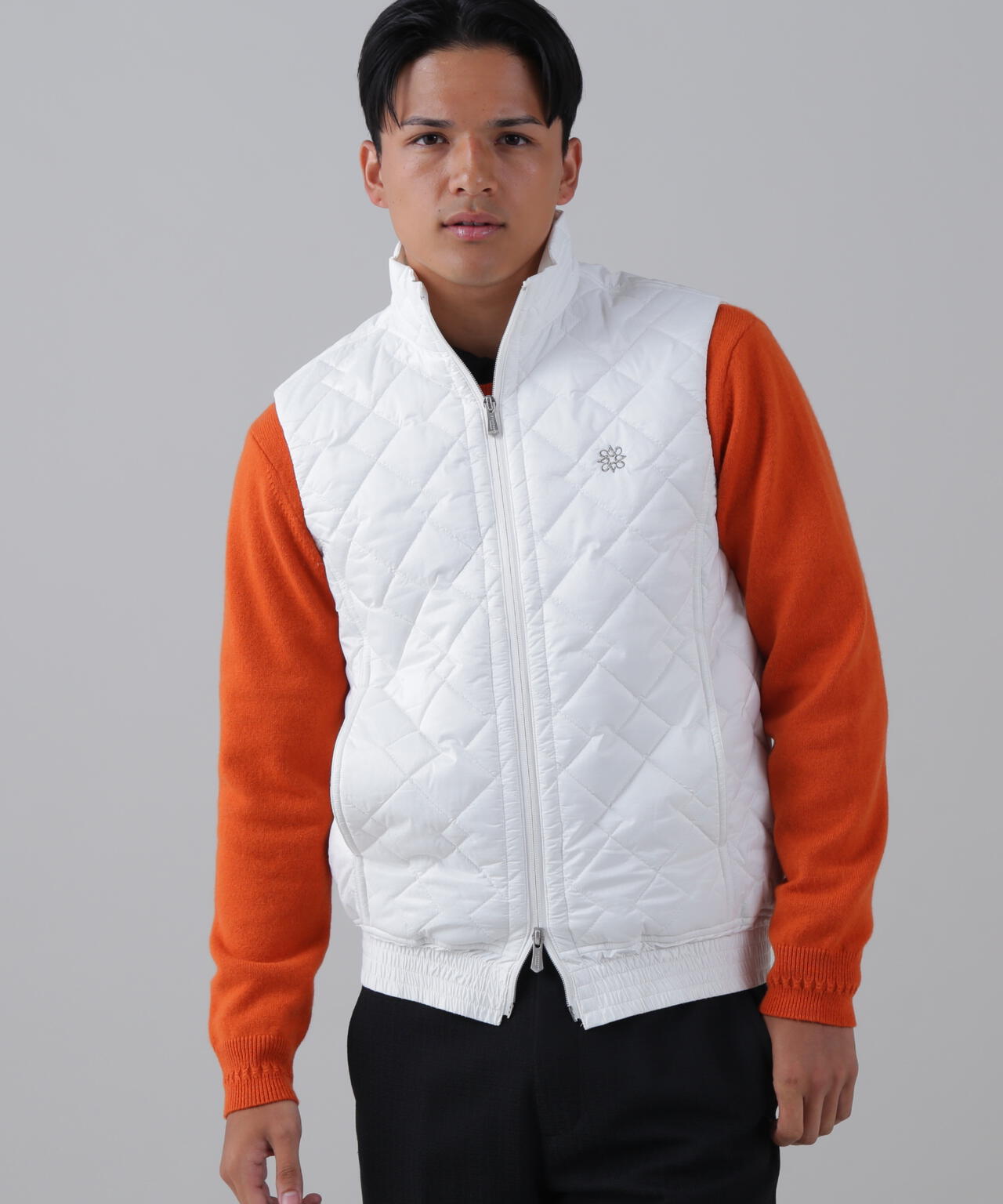 ドットストレッチキルトフルジップベスト (MENS) | St ANDREWS