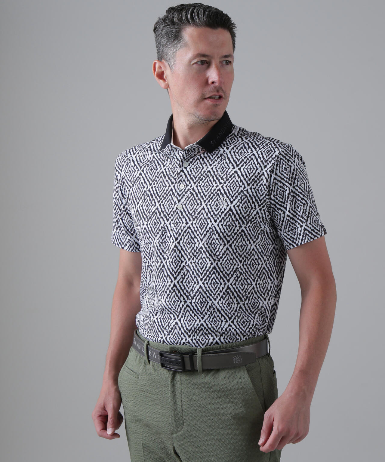 SPXダイヤプリント半袖ポロシャツ (MENS)