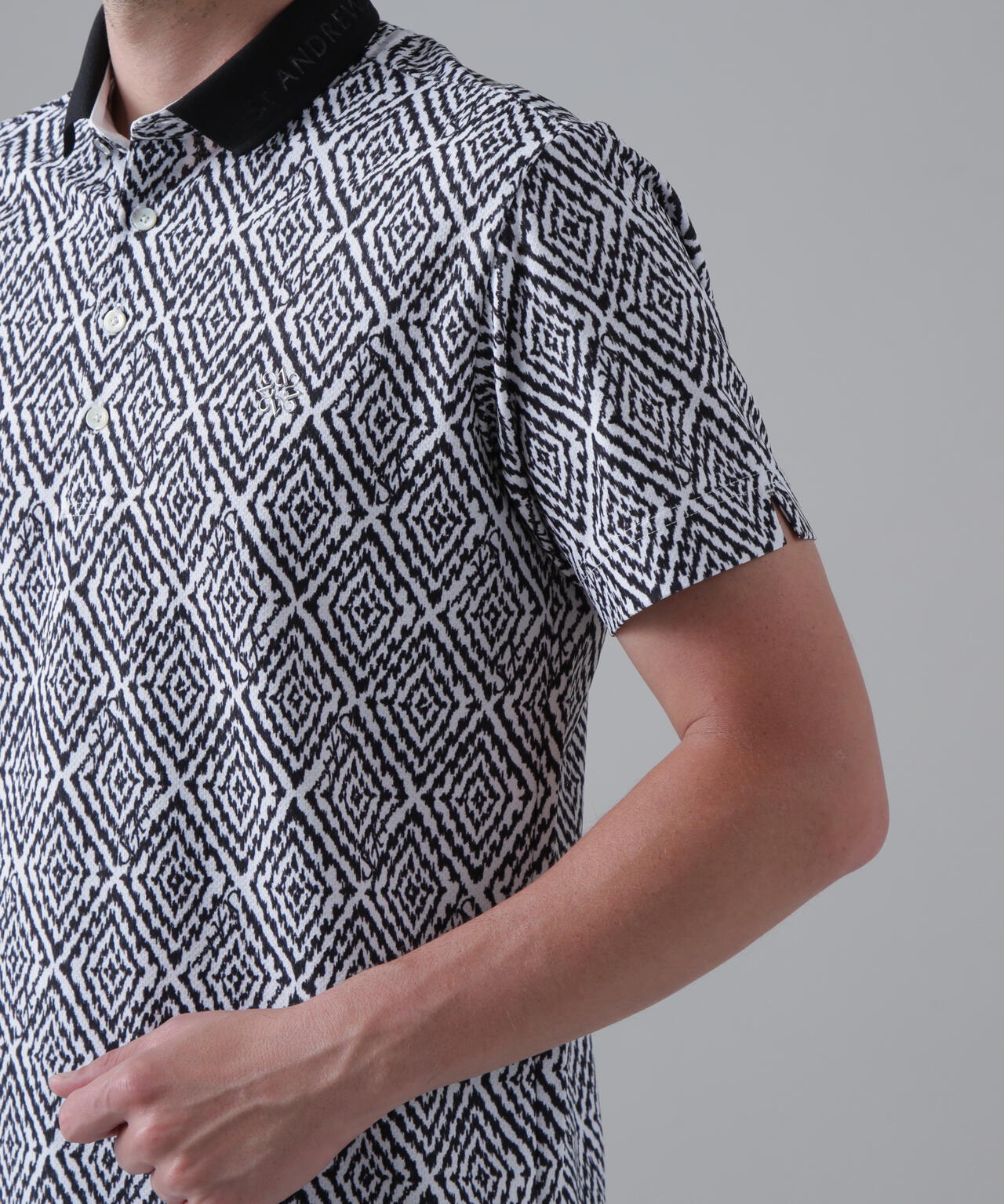 SPXダイヤプリント半袖ポロシャツ (MENS)
