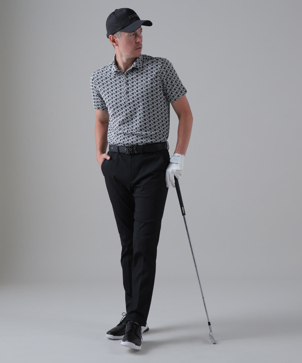 SAロゴトッドジャガード半袖シャツ (MENS)