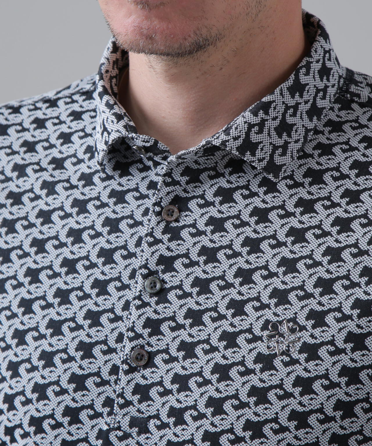 SAロゴトッドジャガード半袖シャツ (MENS) | St ANDREWS（セント