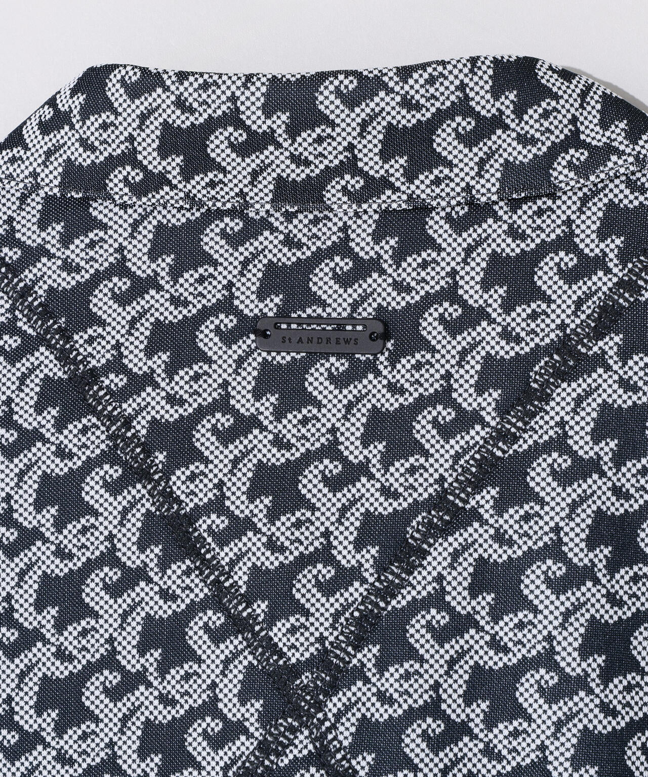 SAロゴトッドジャガード半袖シャツ (MENS)