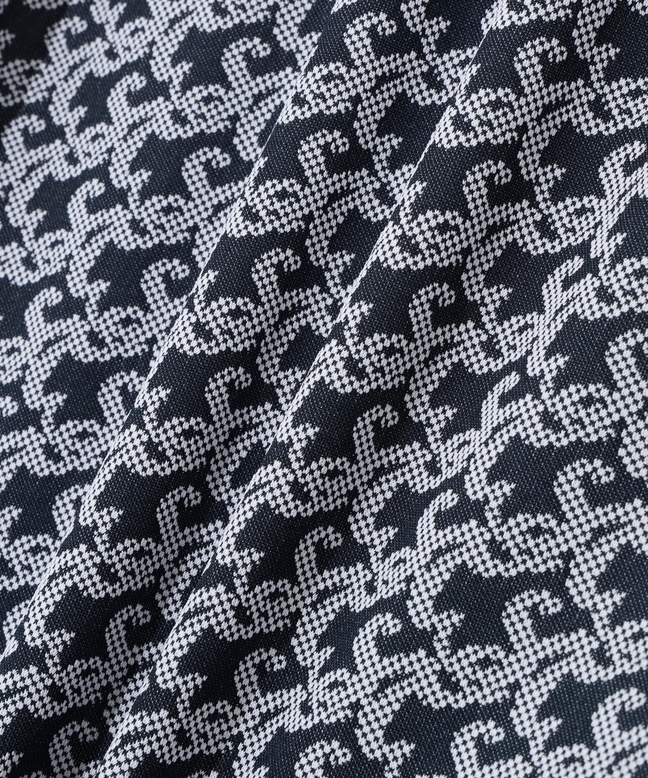 SAロゴトッドジャガード半袖シャツ (MENS)