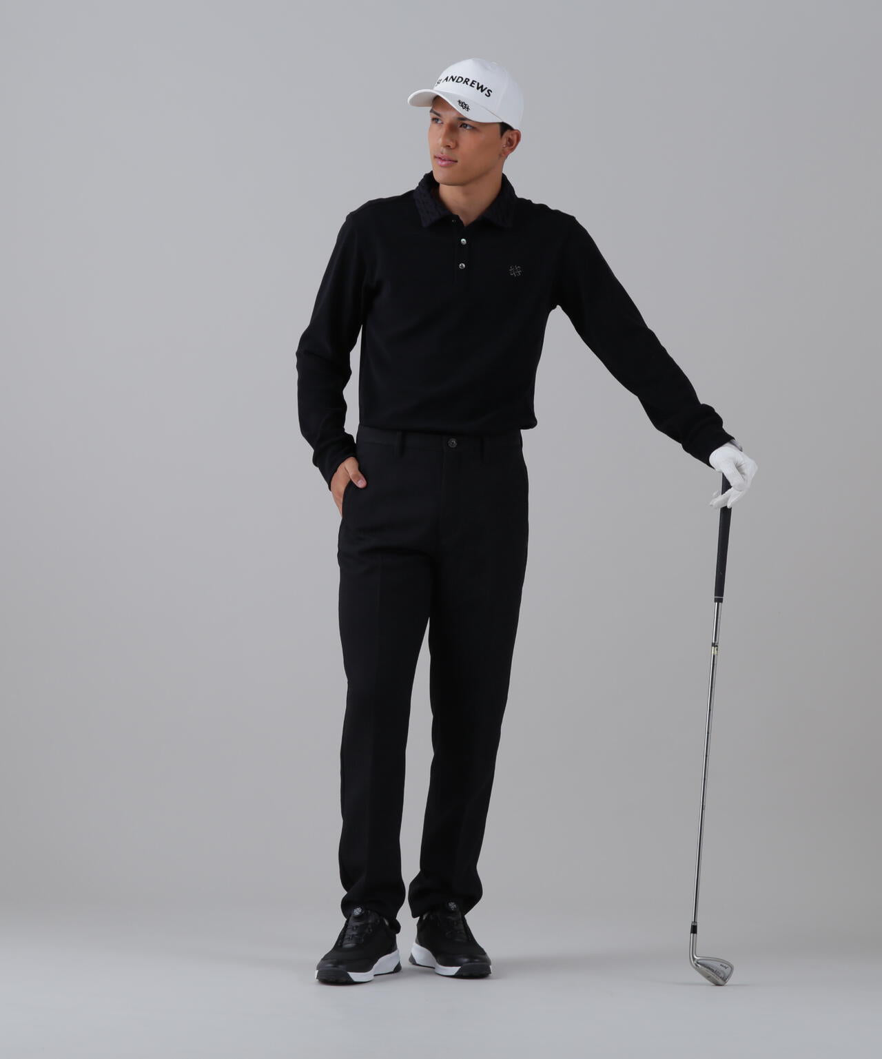 パイル長袖ポロシャツ (MENS)