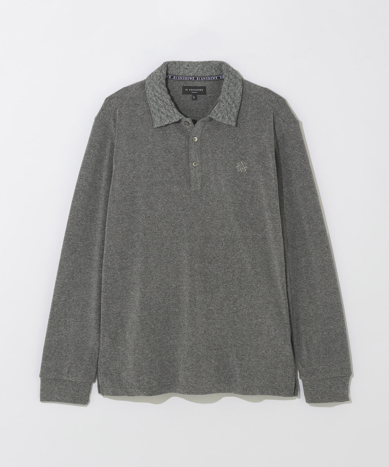 パイル長袖ポロシャツ (MENS)