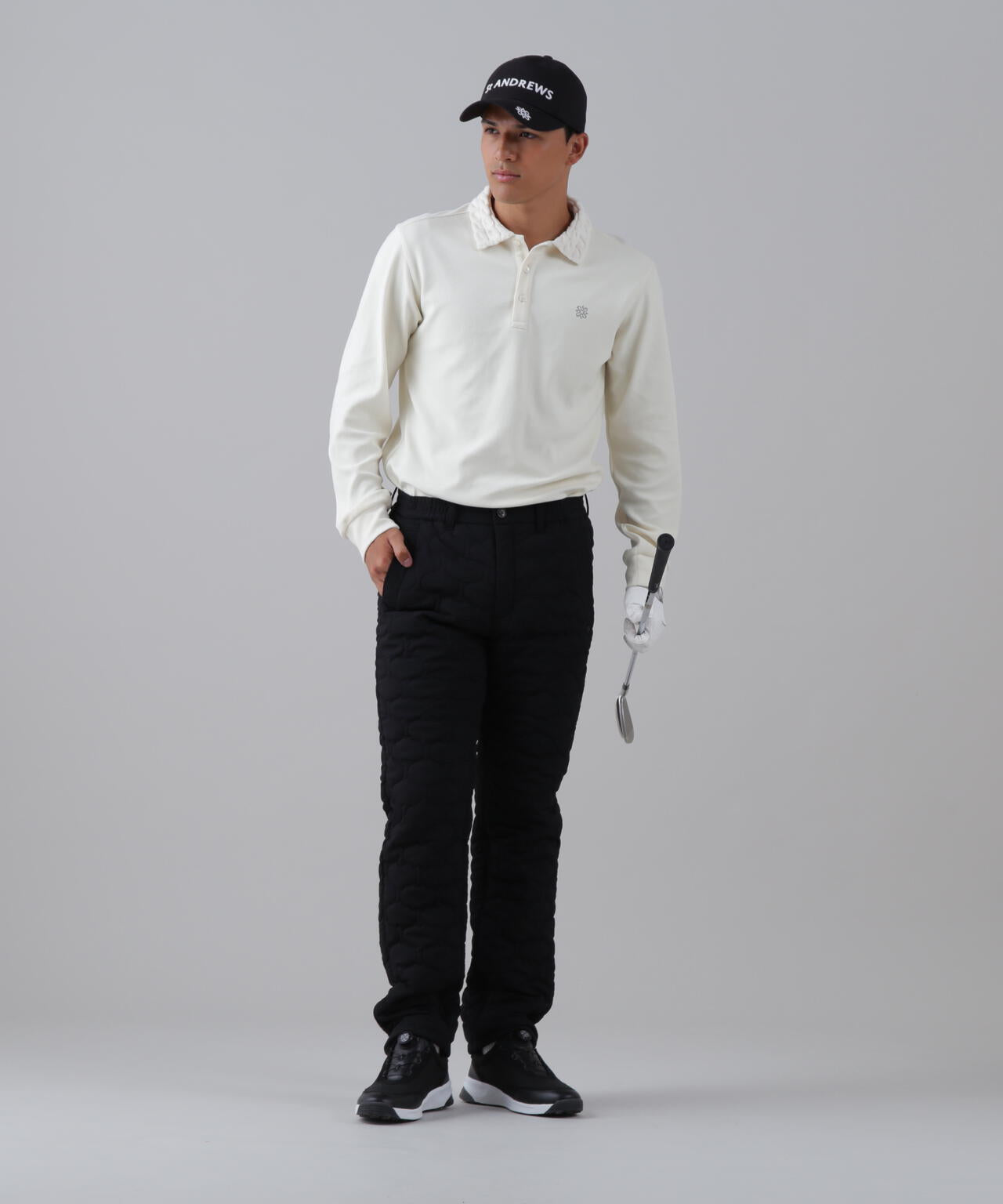 パイル長袖ポロシャツ (MENS)