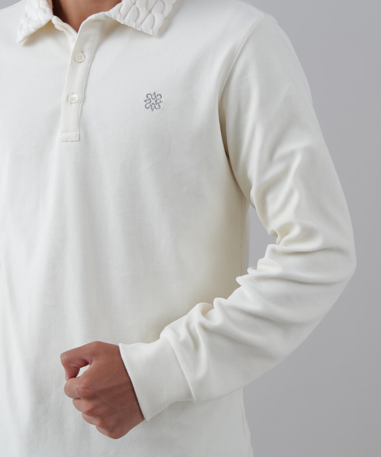 パイル長袖ポロシャツ (MENS)