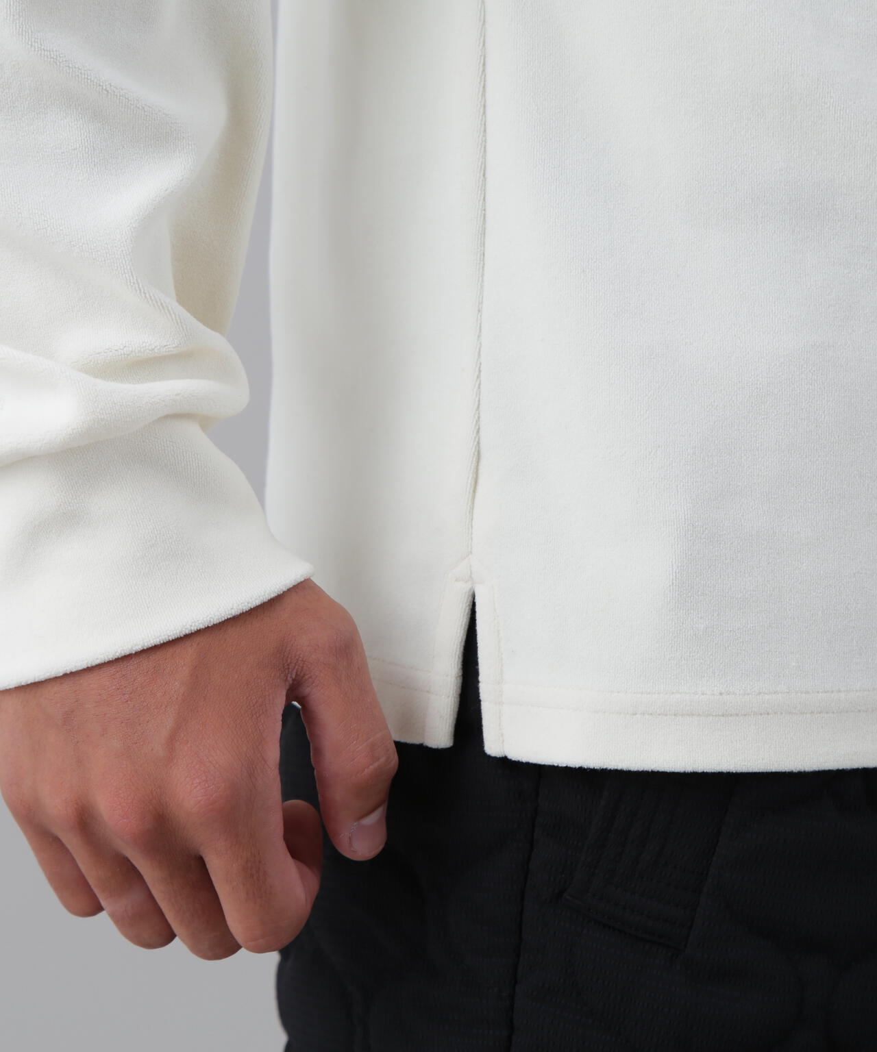 パイル長袖ポロシャツ (MENS)