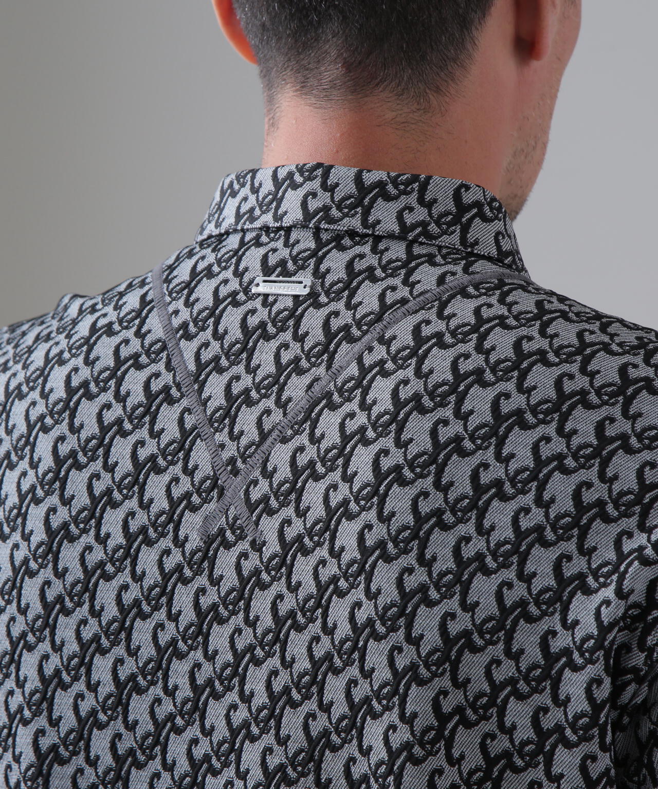 SAロゴふくれジャガード長袖シャツ (MENS)