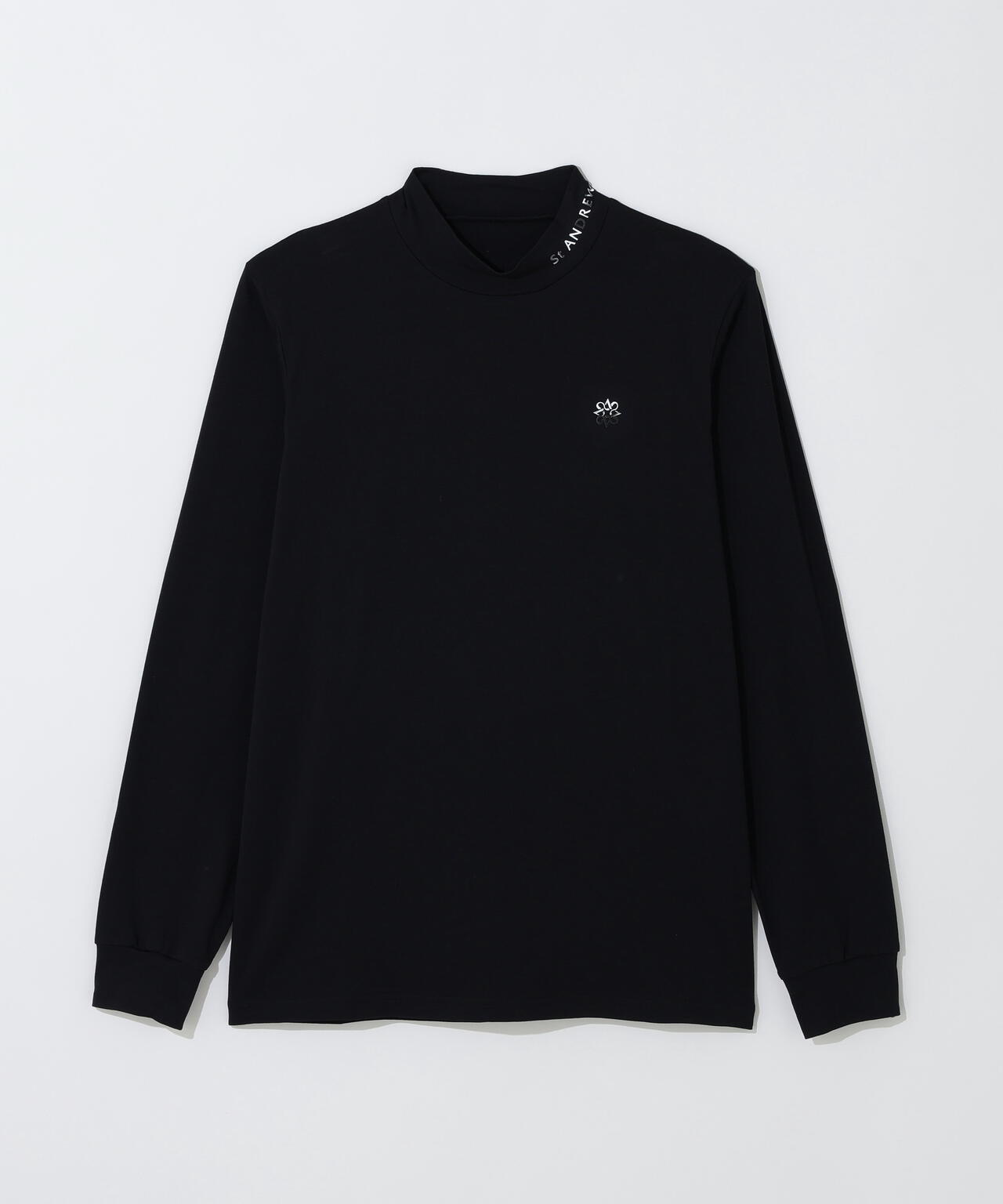 ベア天竺長袖ハイネックカットソー (MENS)