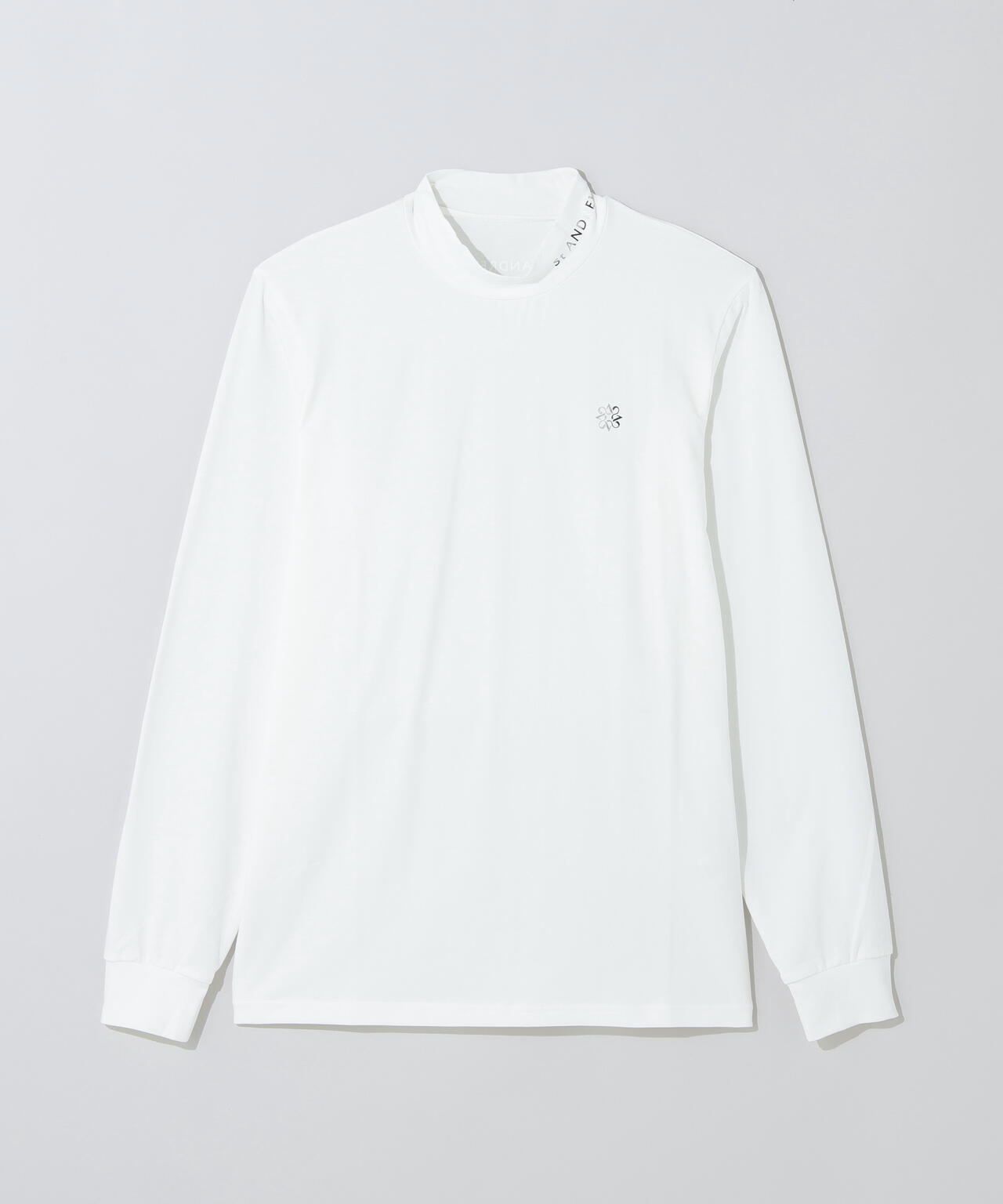 ベア天竺長袖ハイネックカットソー (MENS)