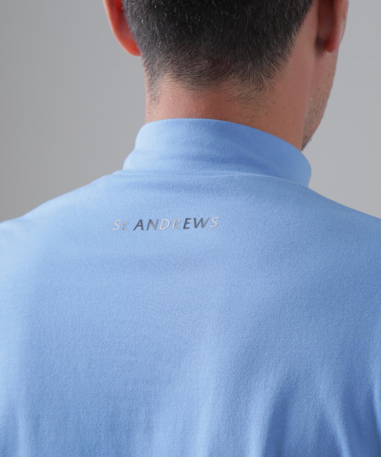 ベア天竺長袖ハイネックカットソー (MENS)