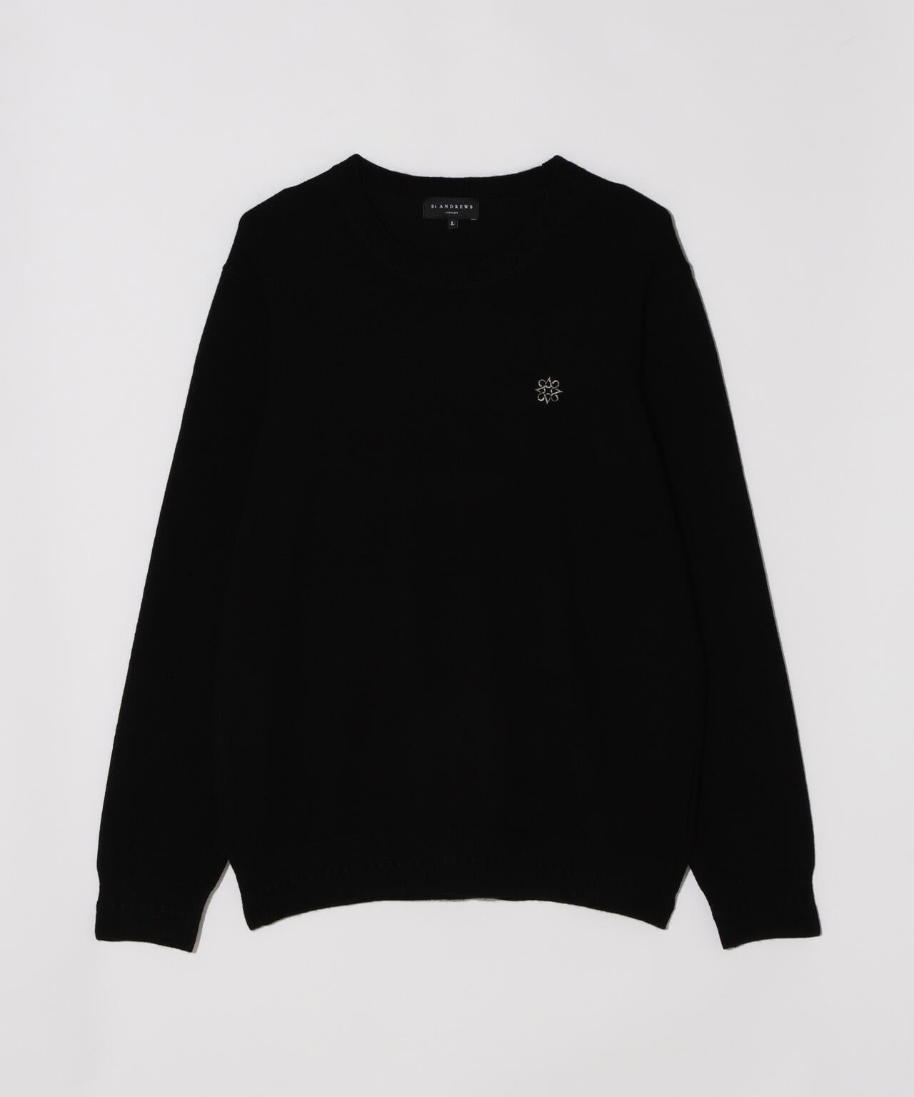 9G天竺 クルーネックニットプルオーバー (MENS)