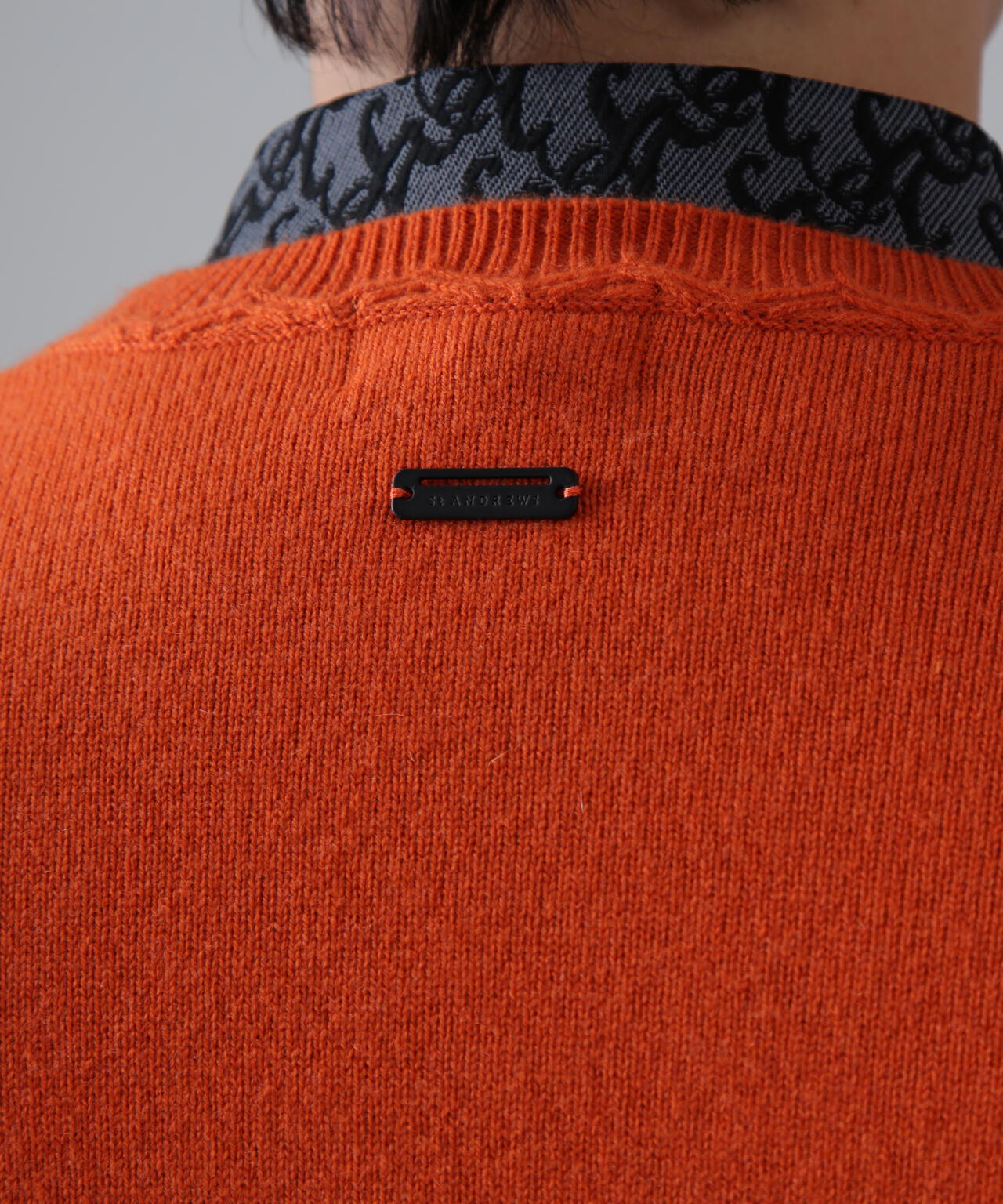 9G天竺 クルーネックニットプルオーバー (MENS)