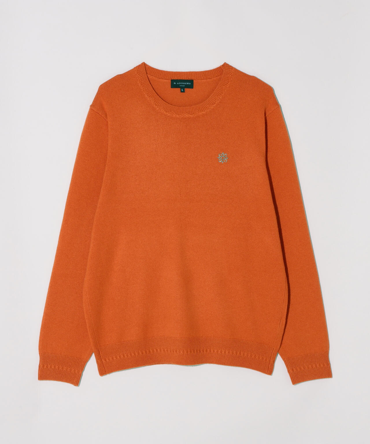 9G天竺 クルーネックニットプルオーバー (MENS)