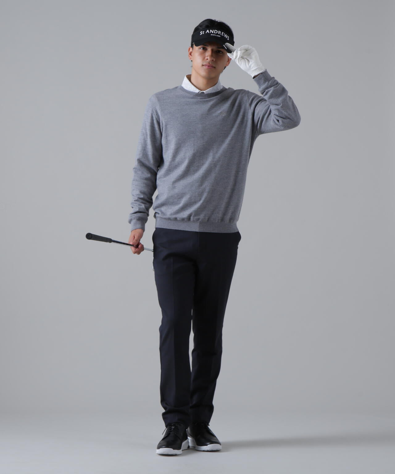 16G天竺クルーネックニットプルオーバー (MENS) | St ANDREWS（セント