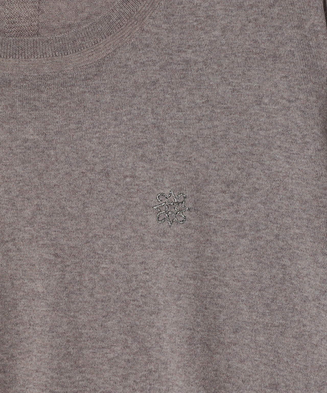 16G天竺クルーネックニットプルオーバー (MENS)