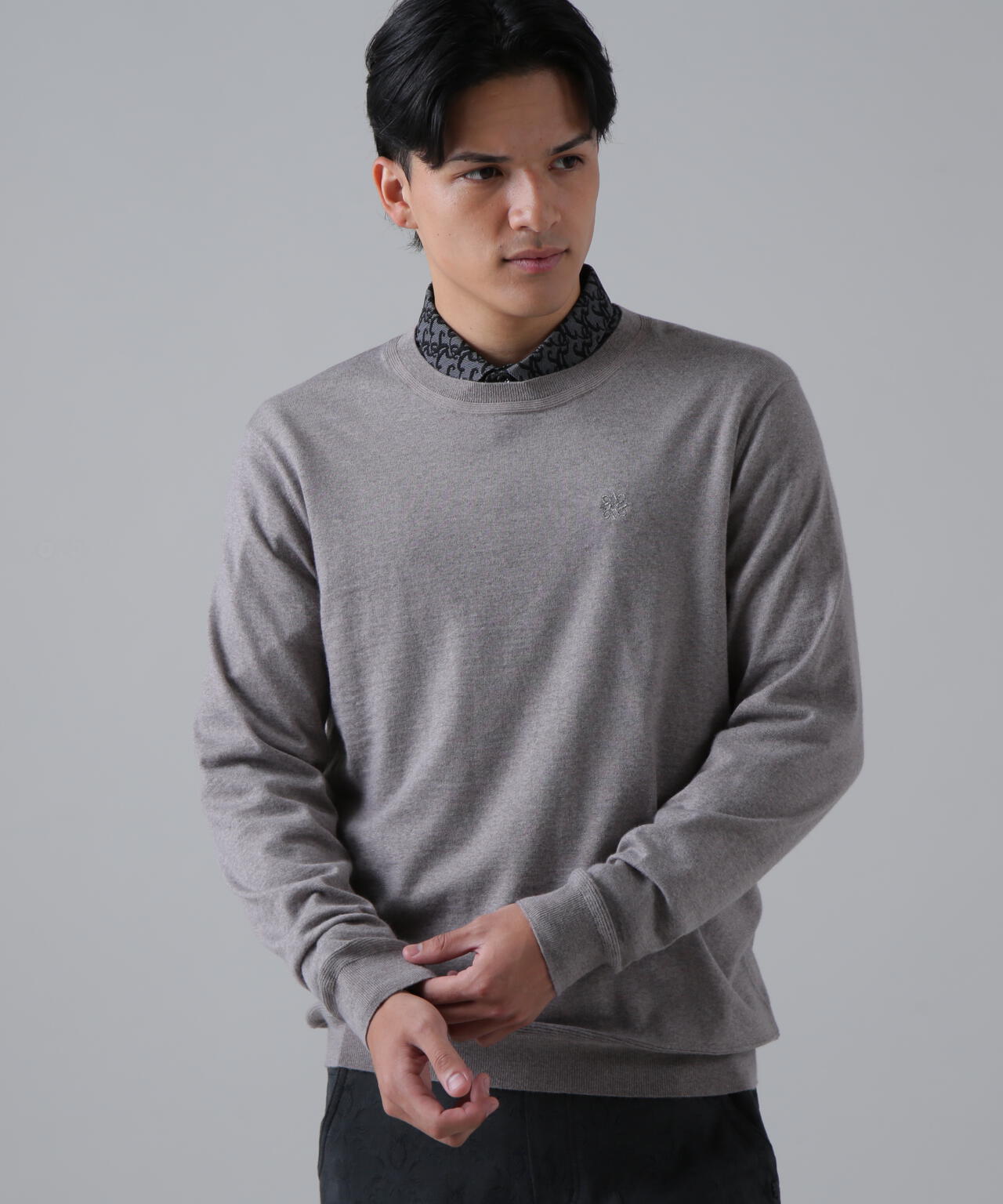 16G天竺クルーネックニットプルオーバー (MENS) | St ANDREWS（セント